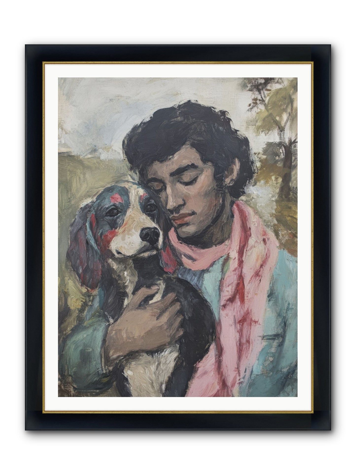 Beloved Little Soul Framed Print - Wide Black w/Gold 36x48