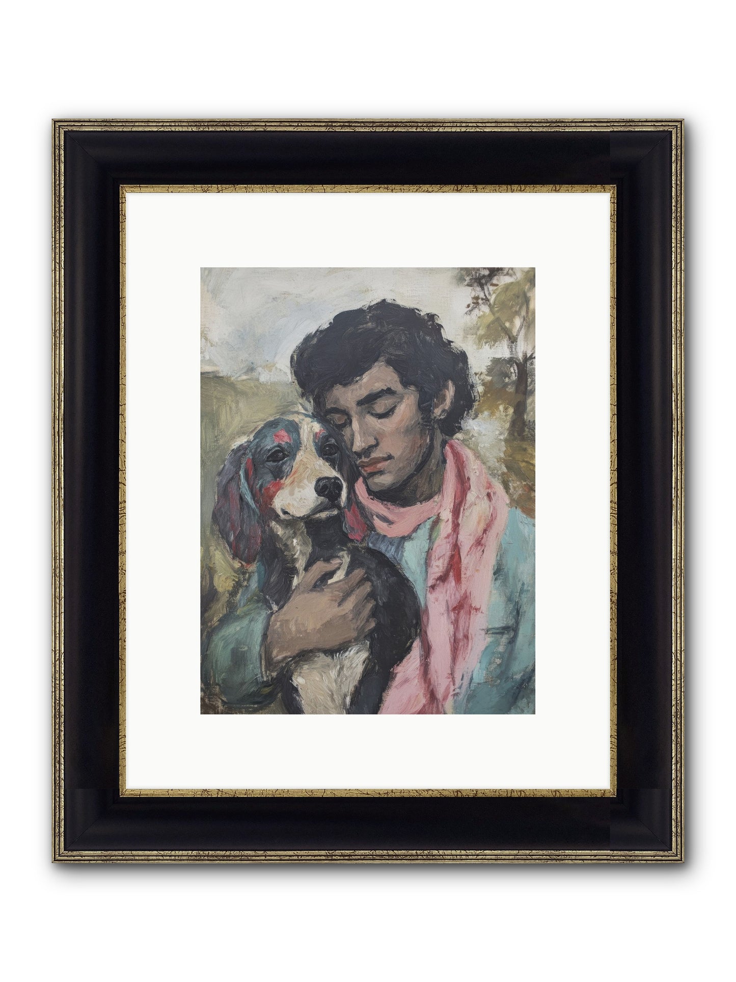 Beloved Little Soul Framed Print - Black & Gold 9x12