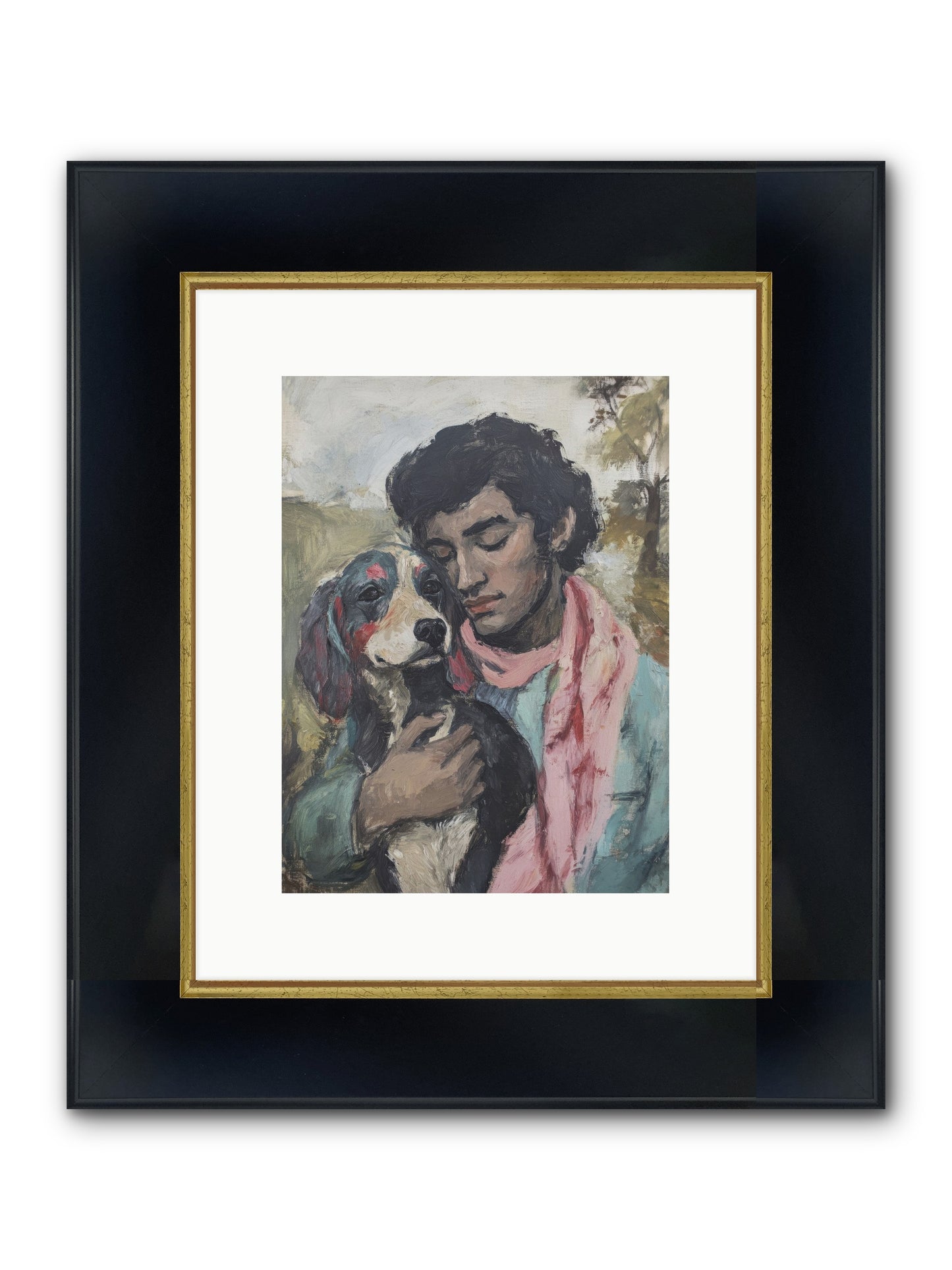 Beloved Little Soul Framed Print - Wide Black w/Gold 9x12