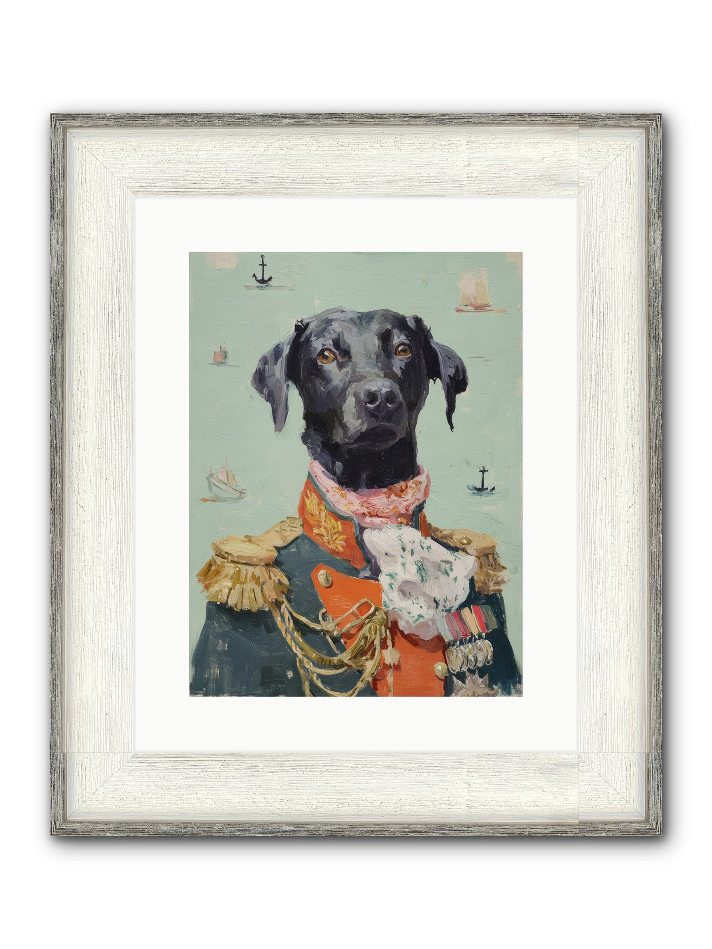 Beloved Rogue Framed Print - Driftwood White 12x16