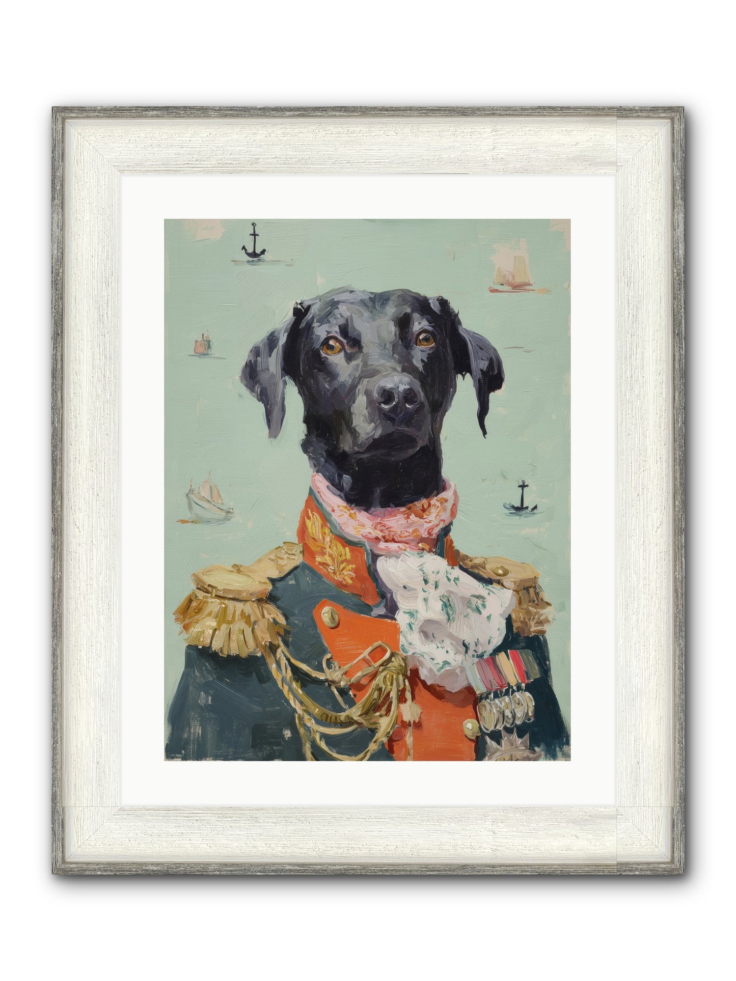 Beloved Rogue Framed Print - Driftwood White 18x24