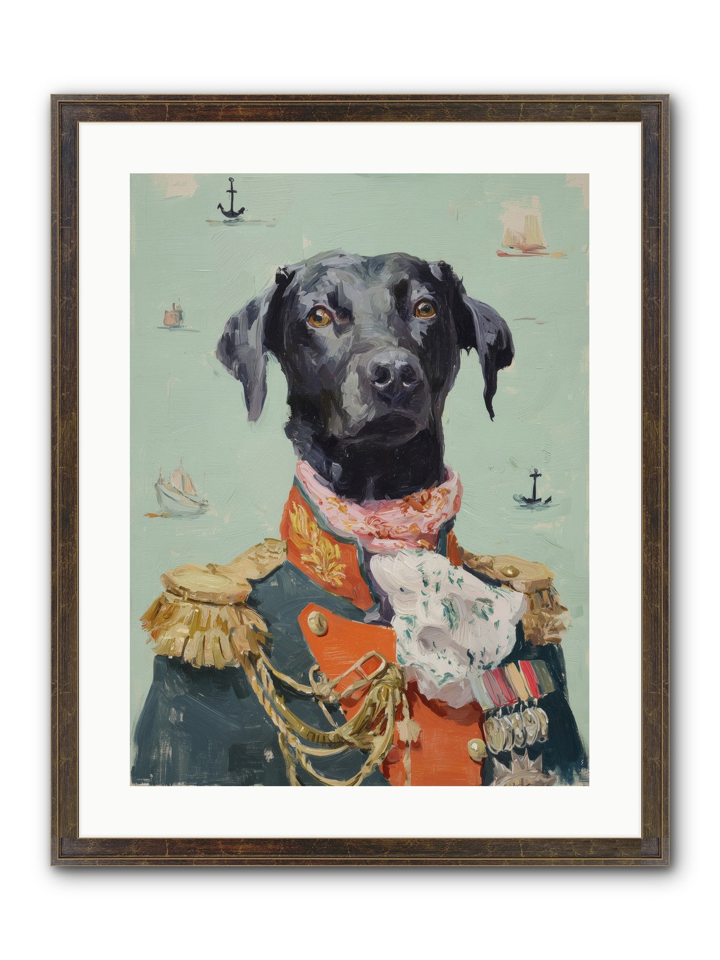 Beloved Rogue Framed Print - Slimwoods Black/Gold 18x24