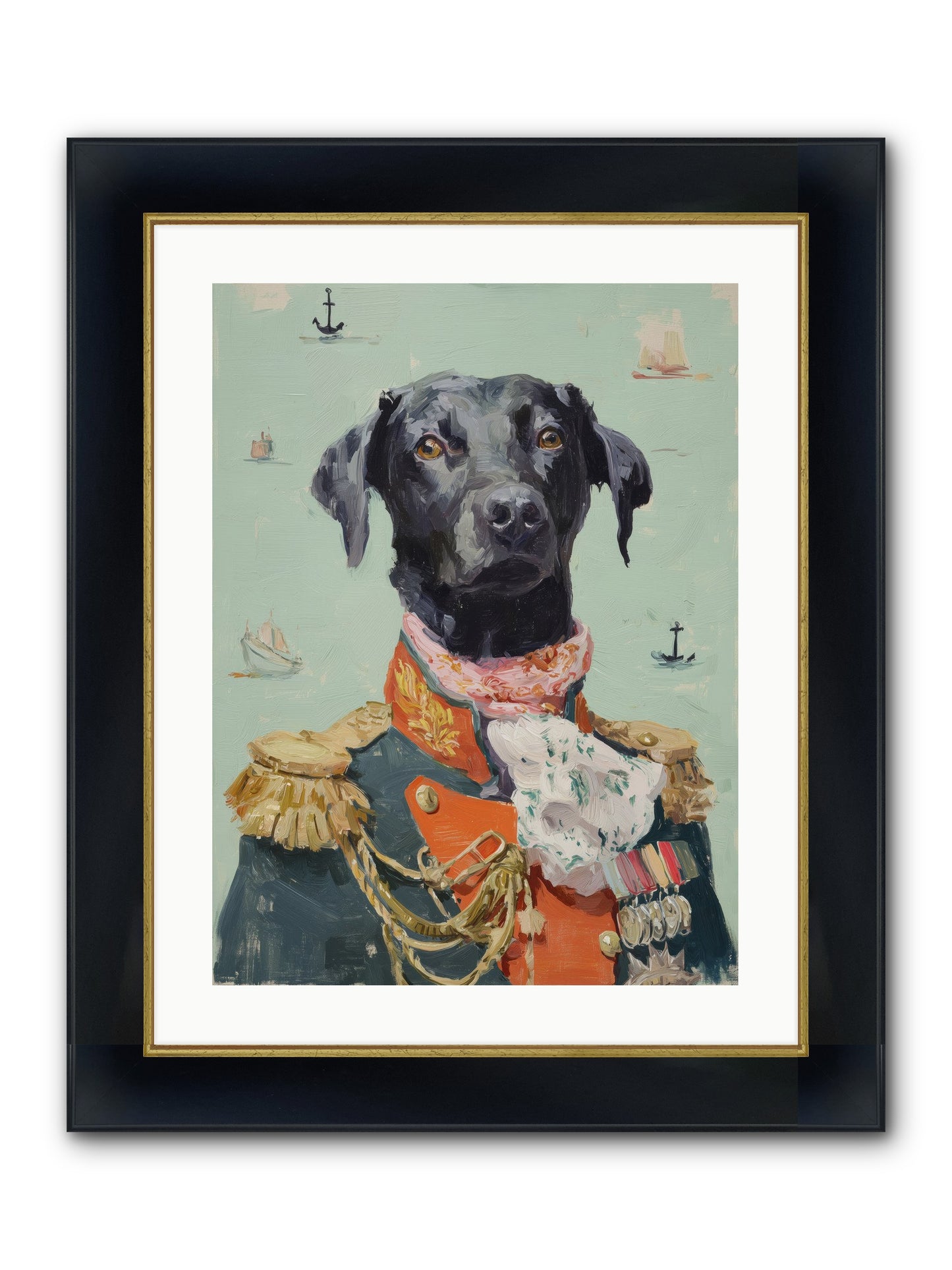 Beloved Rogue Framed Print - Wide Black w/Gold 18x24
