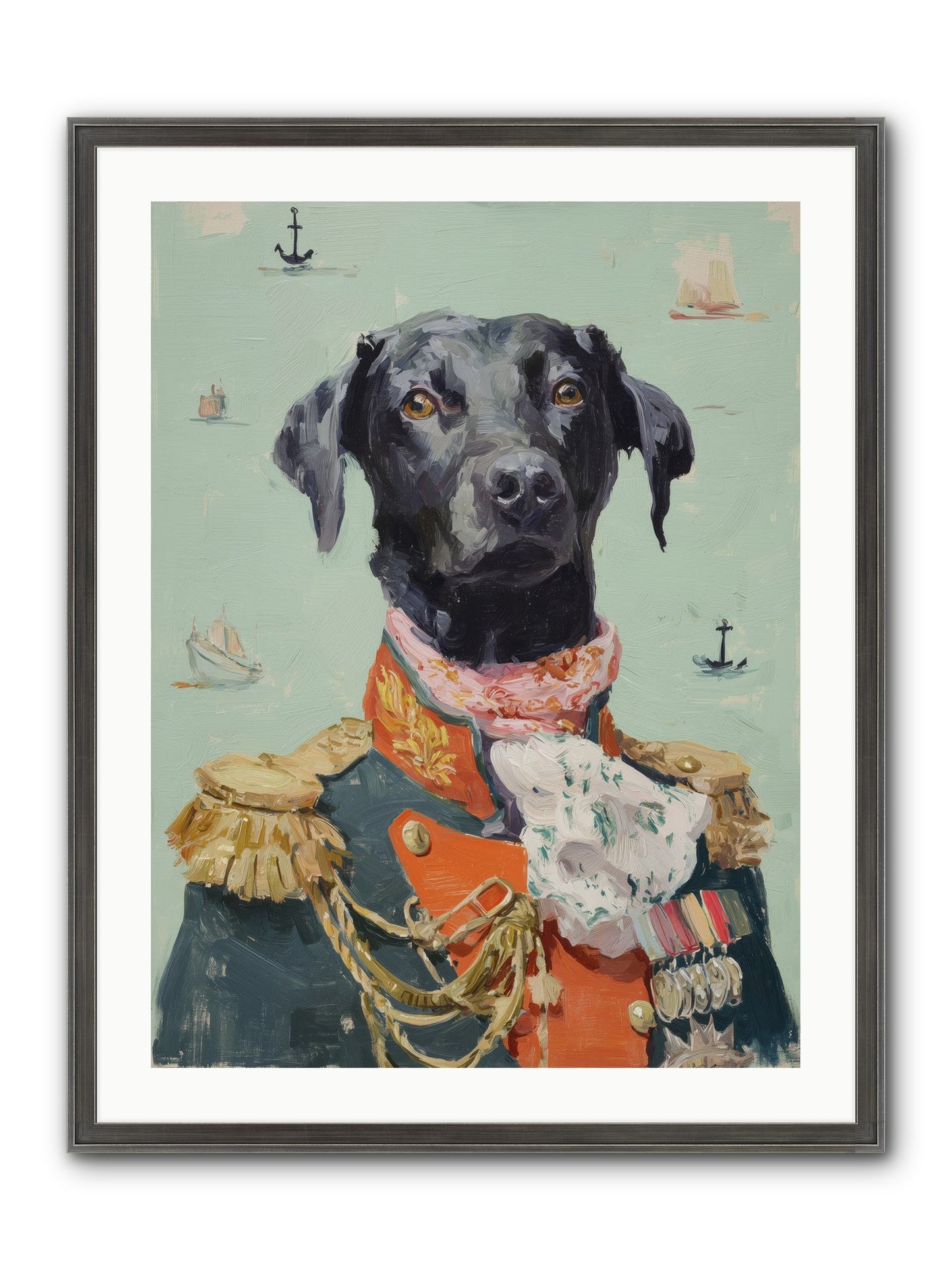 Beloved Rogue Framed Print - Slimwoods Black/Silver 24x32
