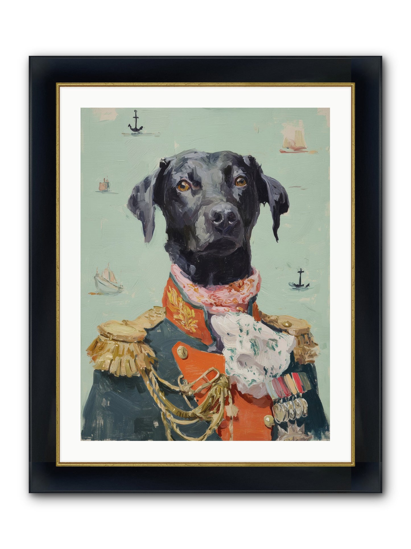 Beloved Rogue Framed Print - Wide Black w/Gold 24x32