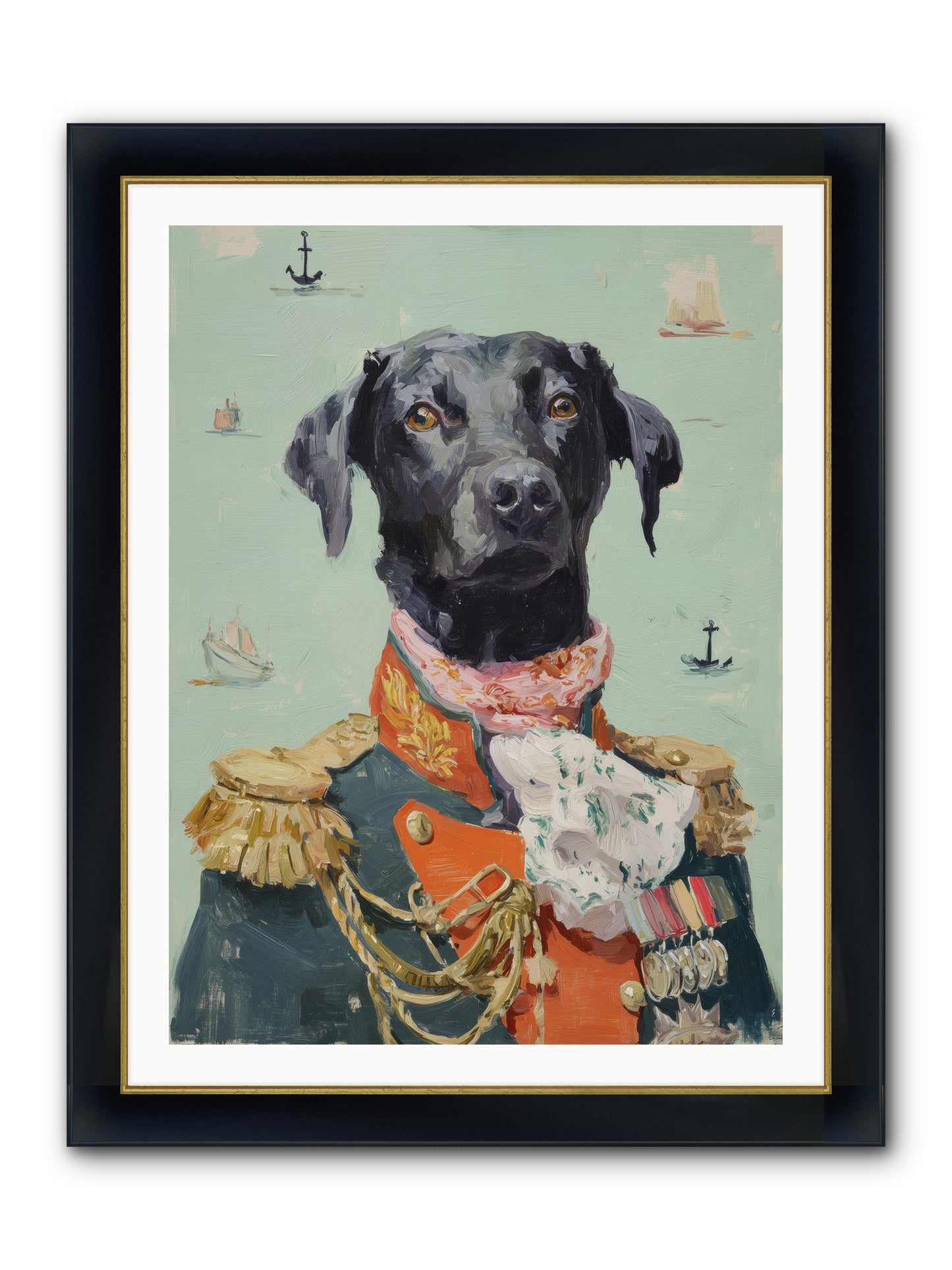 Beloved Rogue Framed Print - Wide Black w/Gold 30x40