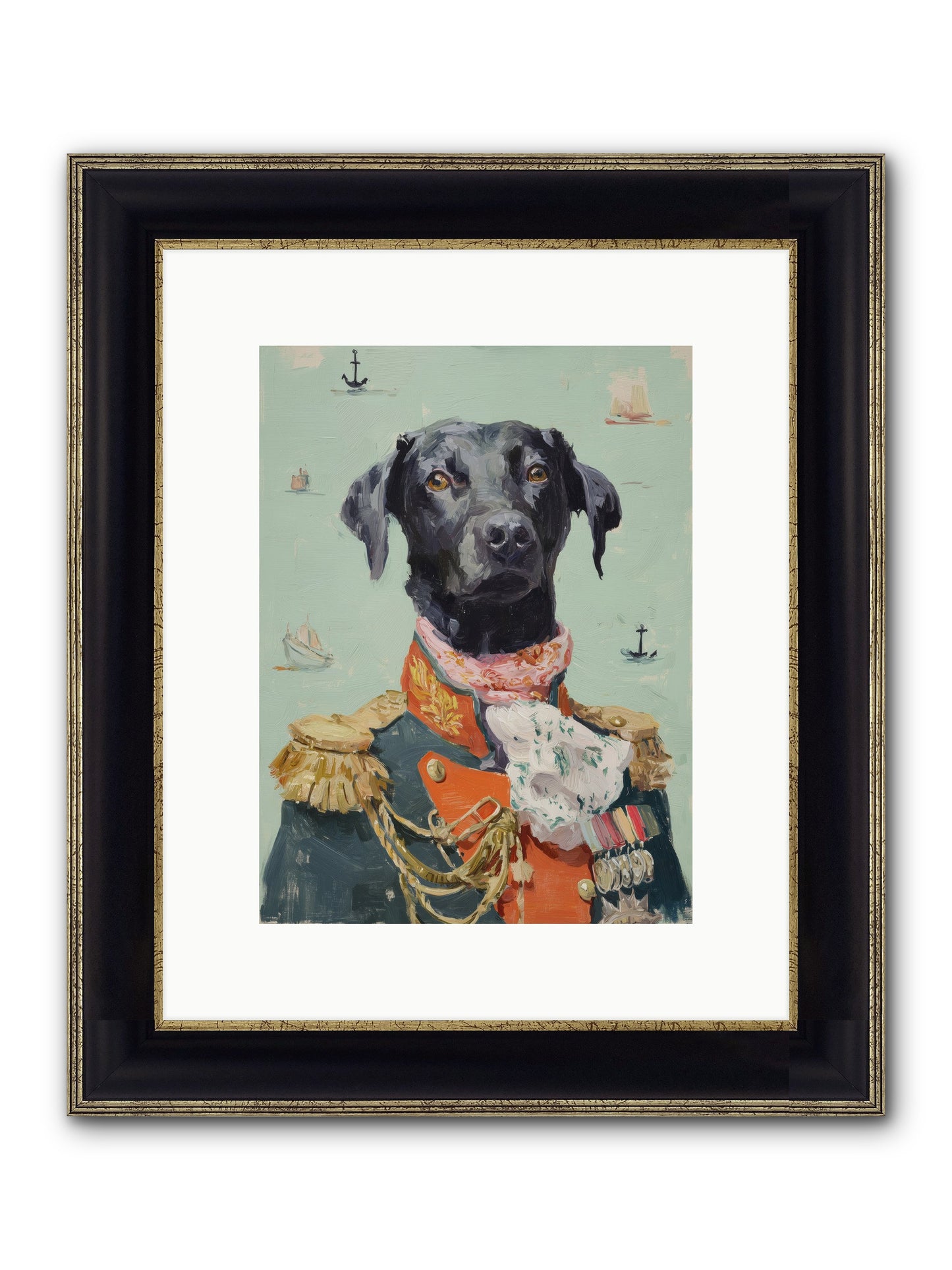 Beloved Rogue Framed Print - Black & Gold 9x12