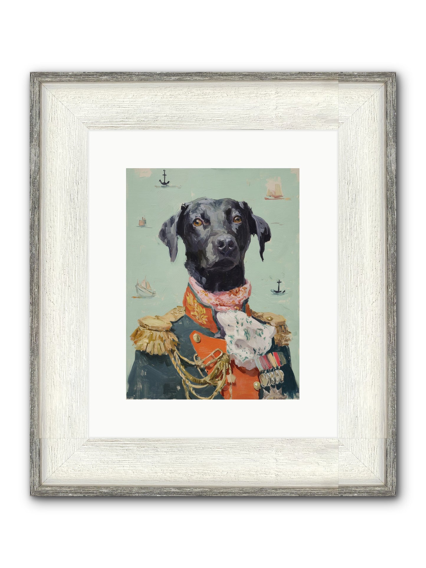 Beloved Rogue Framed Print - Driftwood White 9x12