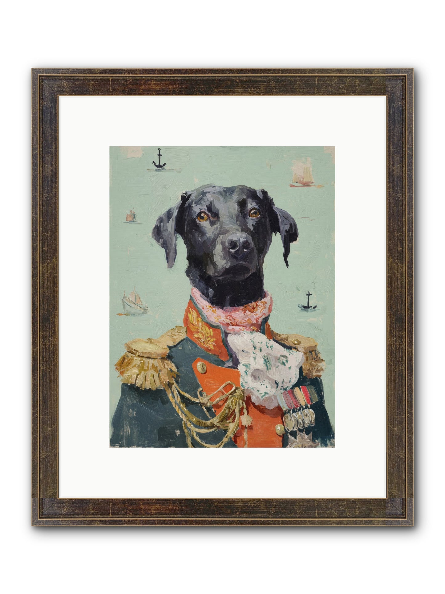 Beloved Rogue Framed Print - Slimwoods Black/Gold 9x12
