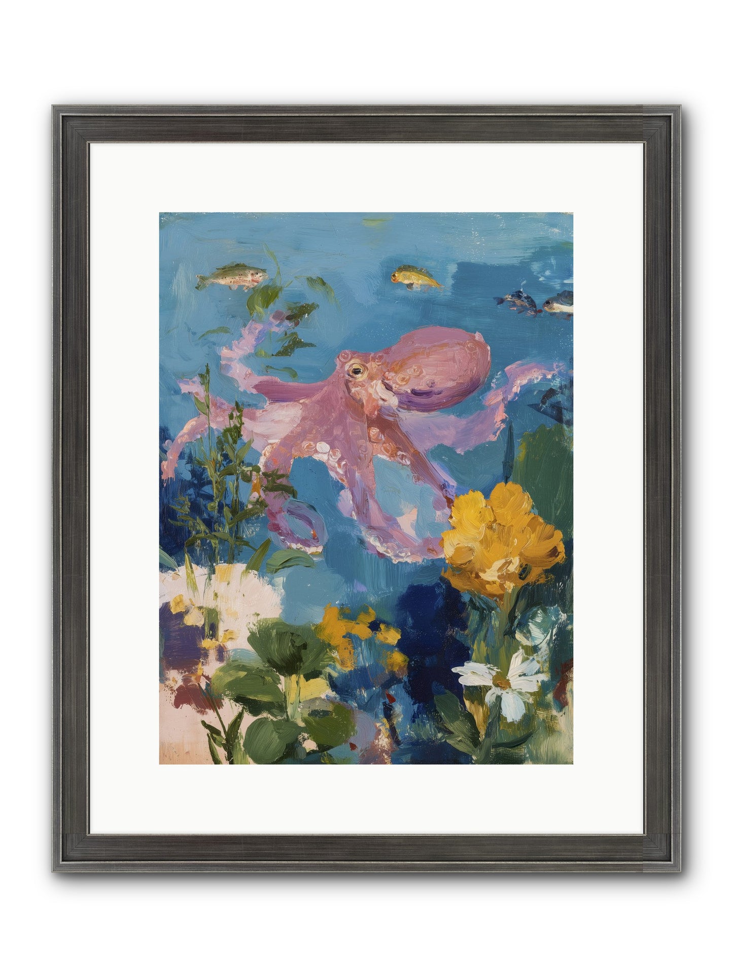 Beneath The Waves Framed Print - Slimwoods Black/Silver 12x16