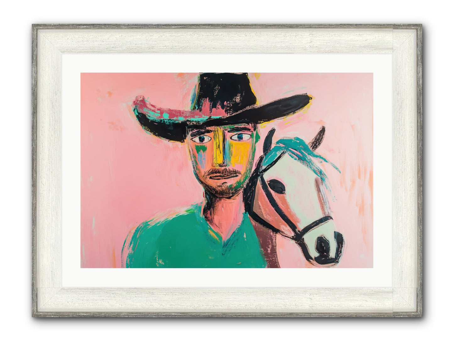 Bent Nail Ranch Framed Print - Driftwood White 30x20