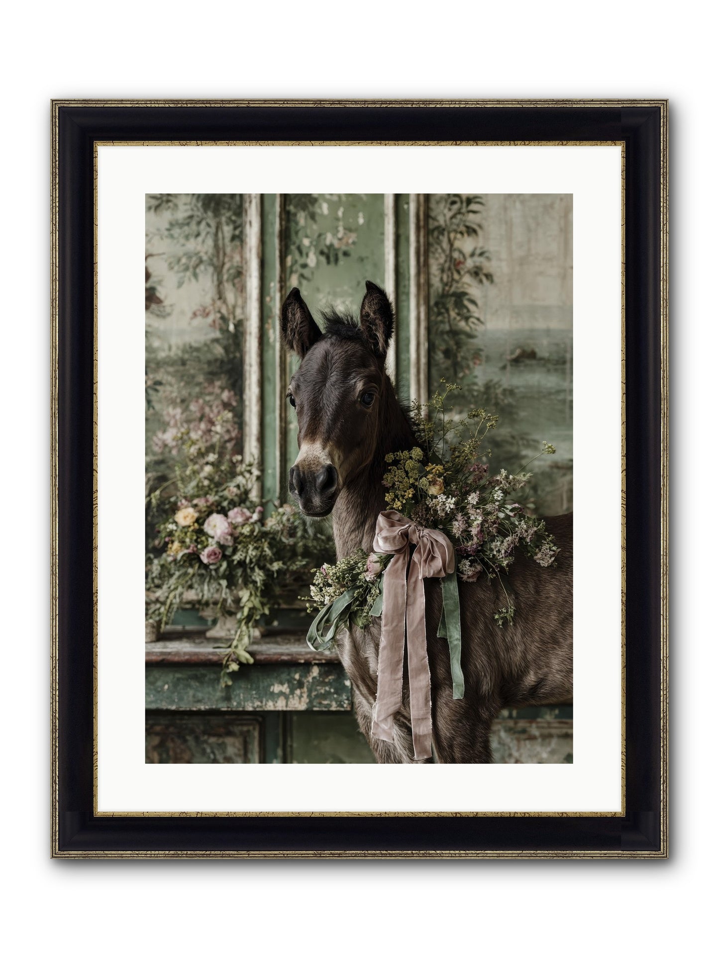 Bergman Framed Print - Black & Gold 18x24