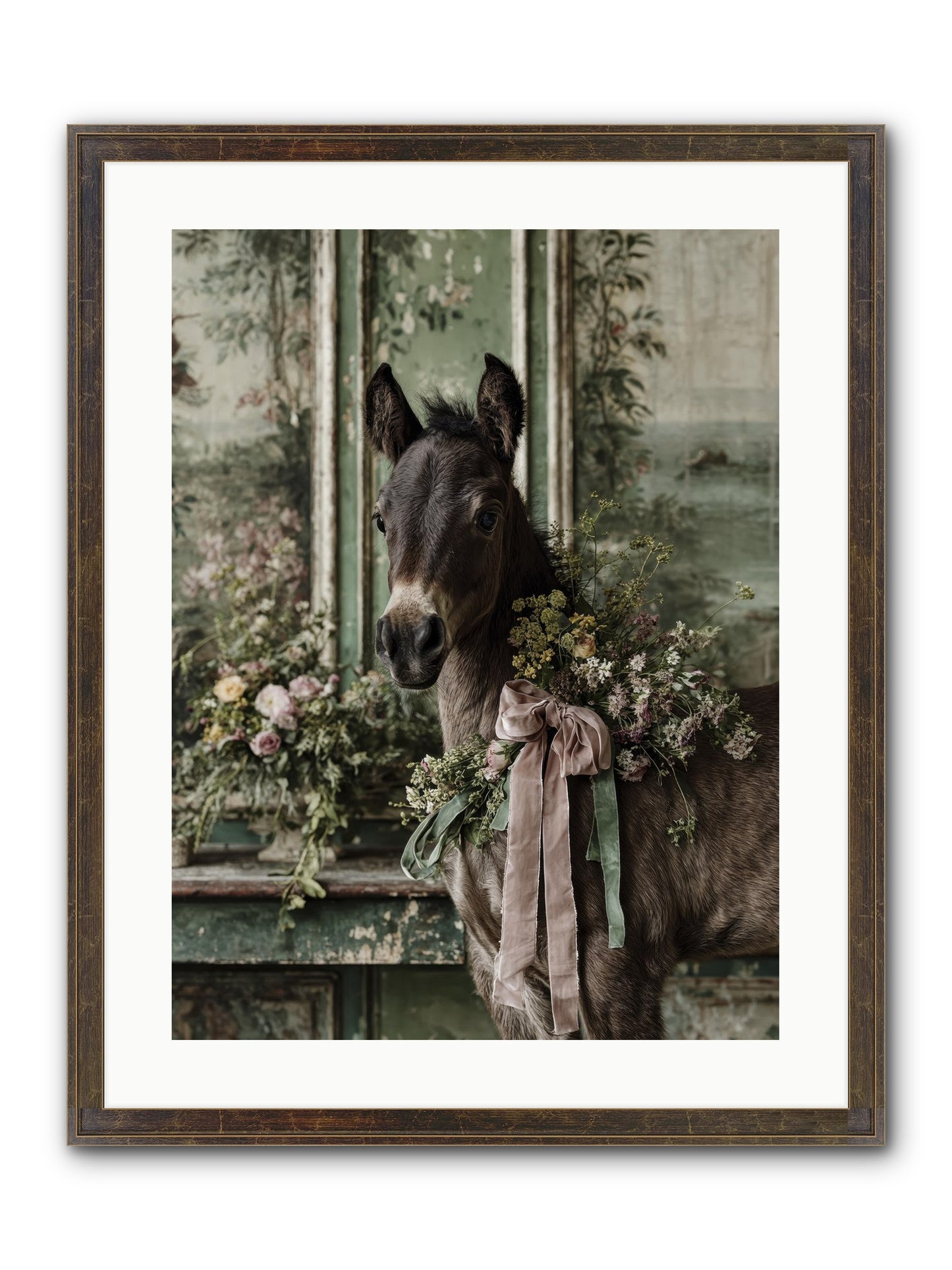 Bergman Framed Print - Slimwoods Black/Gold 18x24