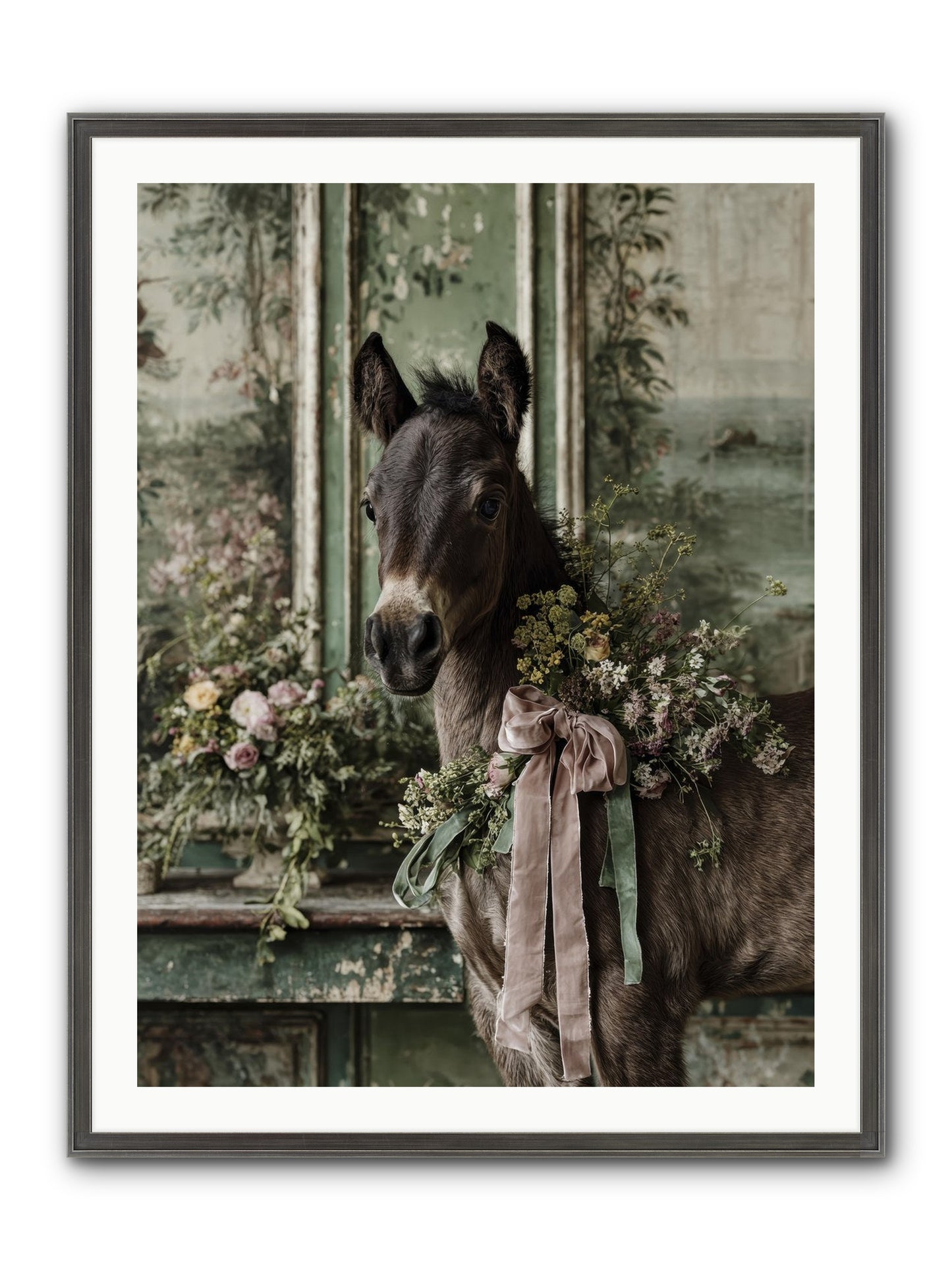 Bergman Framed Print - Slimwoods Black/Silver 30x40