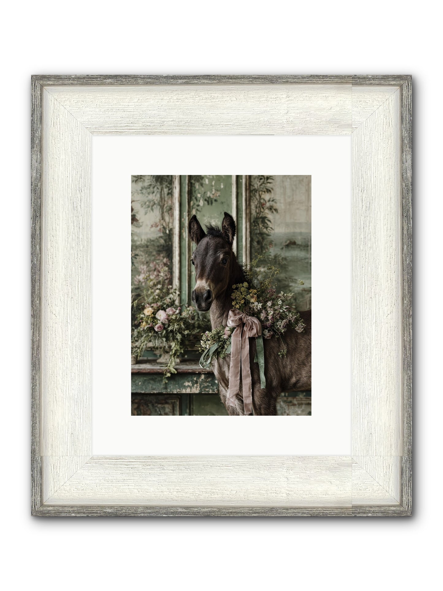 Bergman Framed Print - Driftwood White 9x12