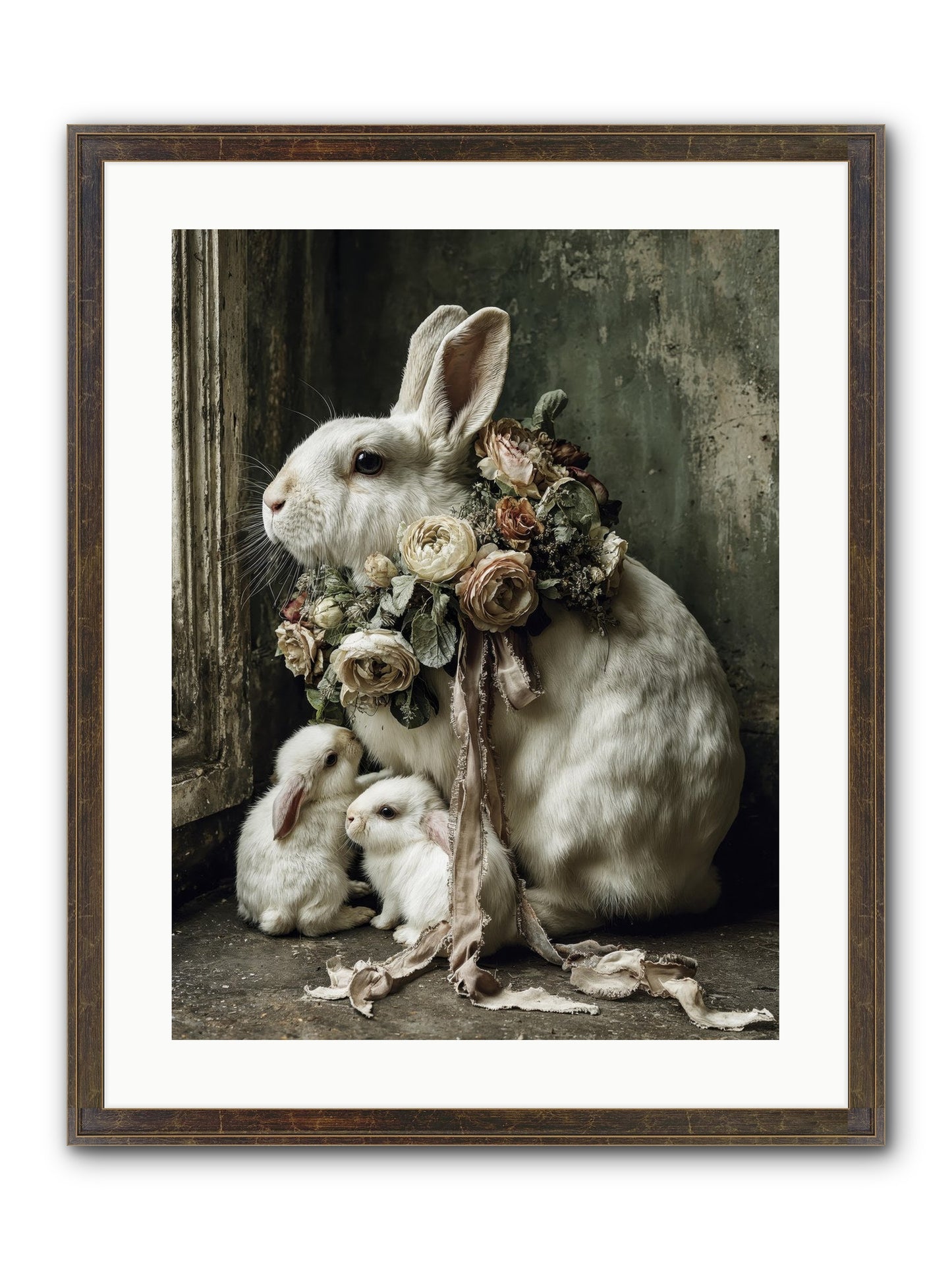 Bernadette Framed Print - Slimwoods Black/Gold 18x24