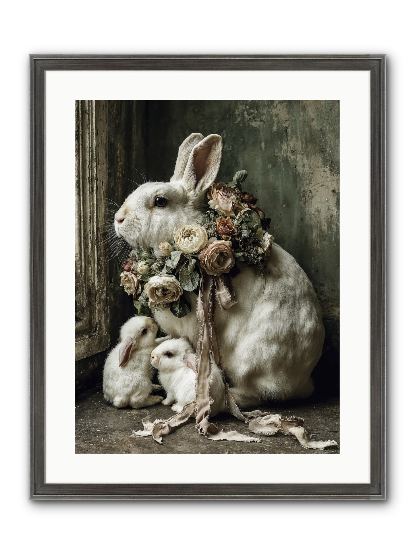 Bernadette Framed Print - Slimwoods Black/Silver 18x24