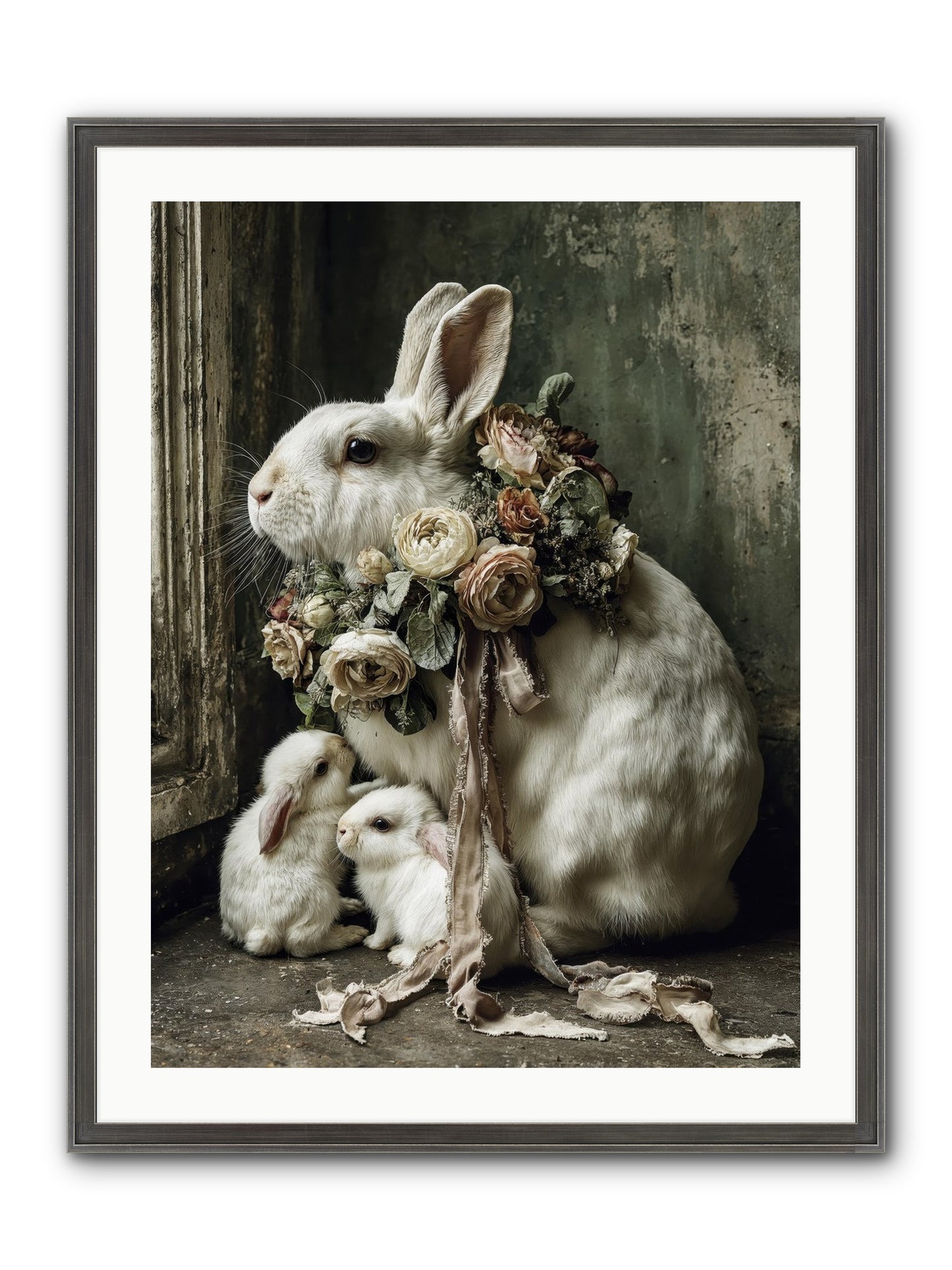 Bernadette Framed Print - Slimwoods Black/Silver 24x32