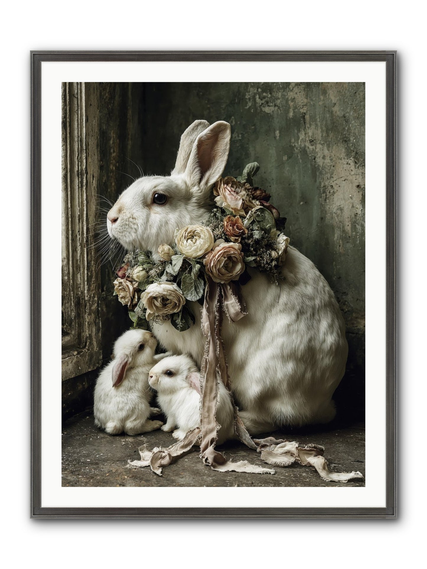 Bernadette Framed Print - Slimwoods Black/Silver 30x40