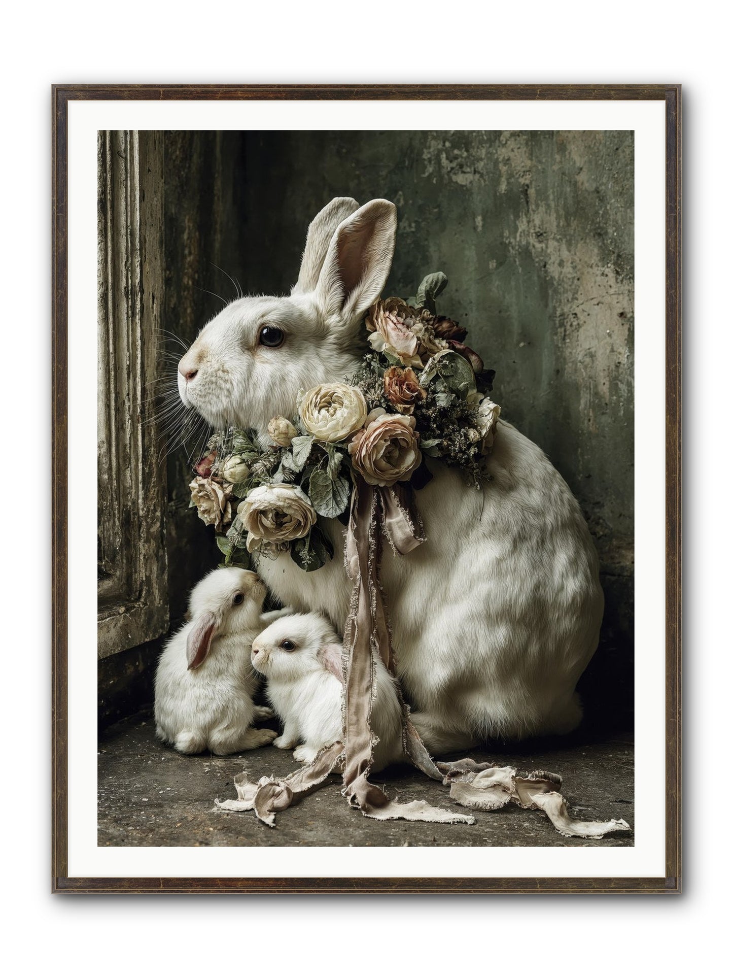 Bernadette Framed Print - Slimwoods Black/Gold 36x48