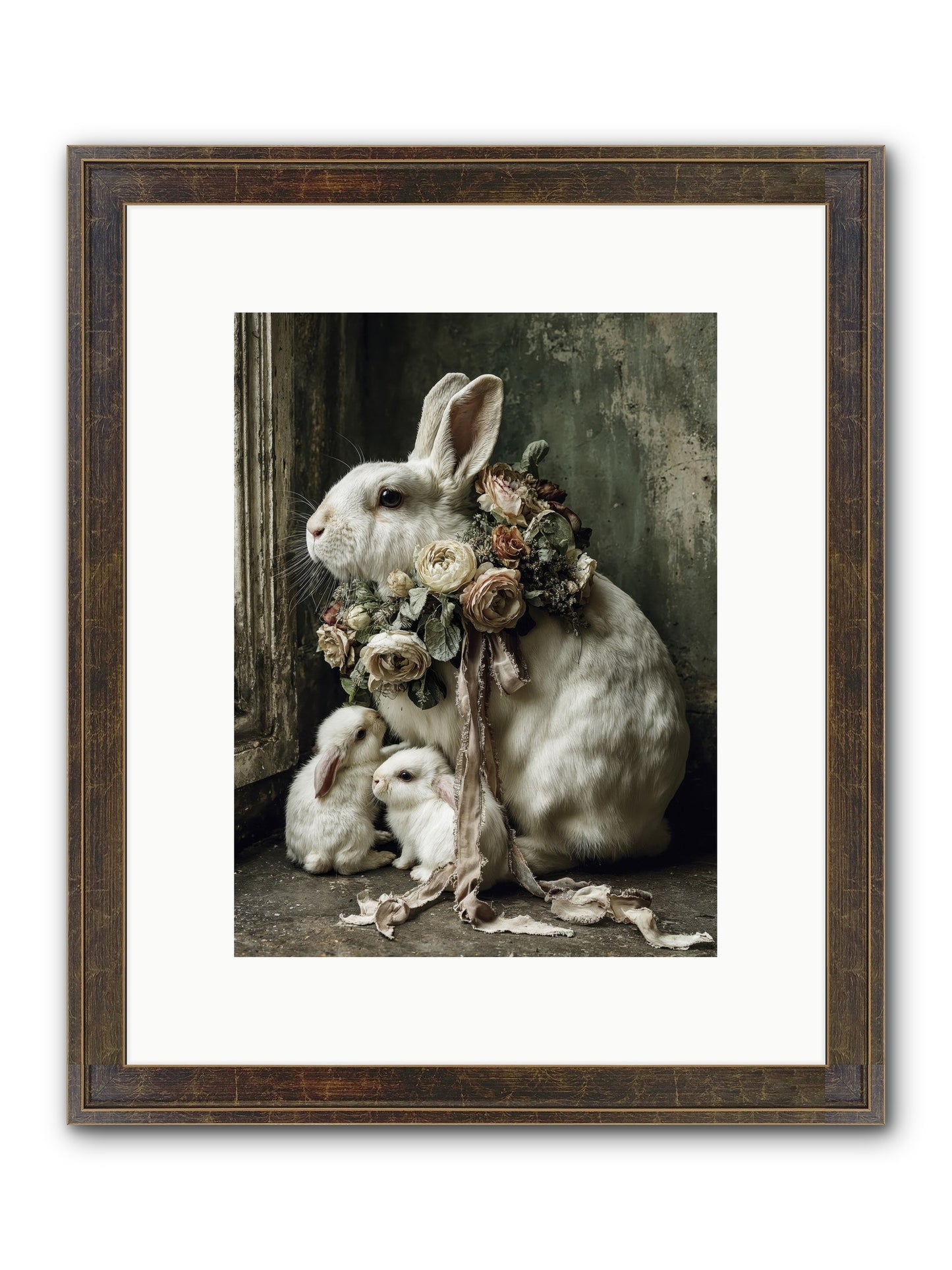 Bernadette Framed Print - Slimwoods Black/Gold 9x12