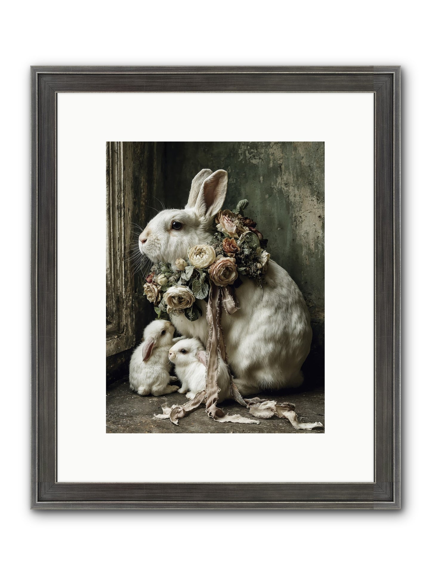 Bernadette Framed Print - Slimwoods Black/Silver 9x12
