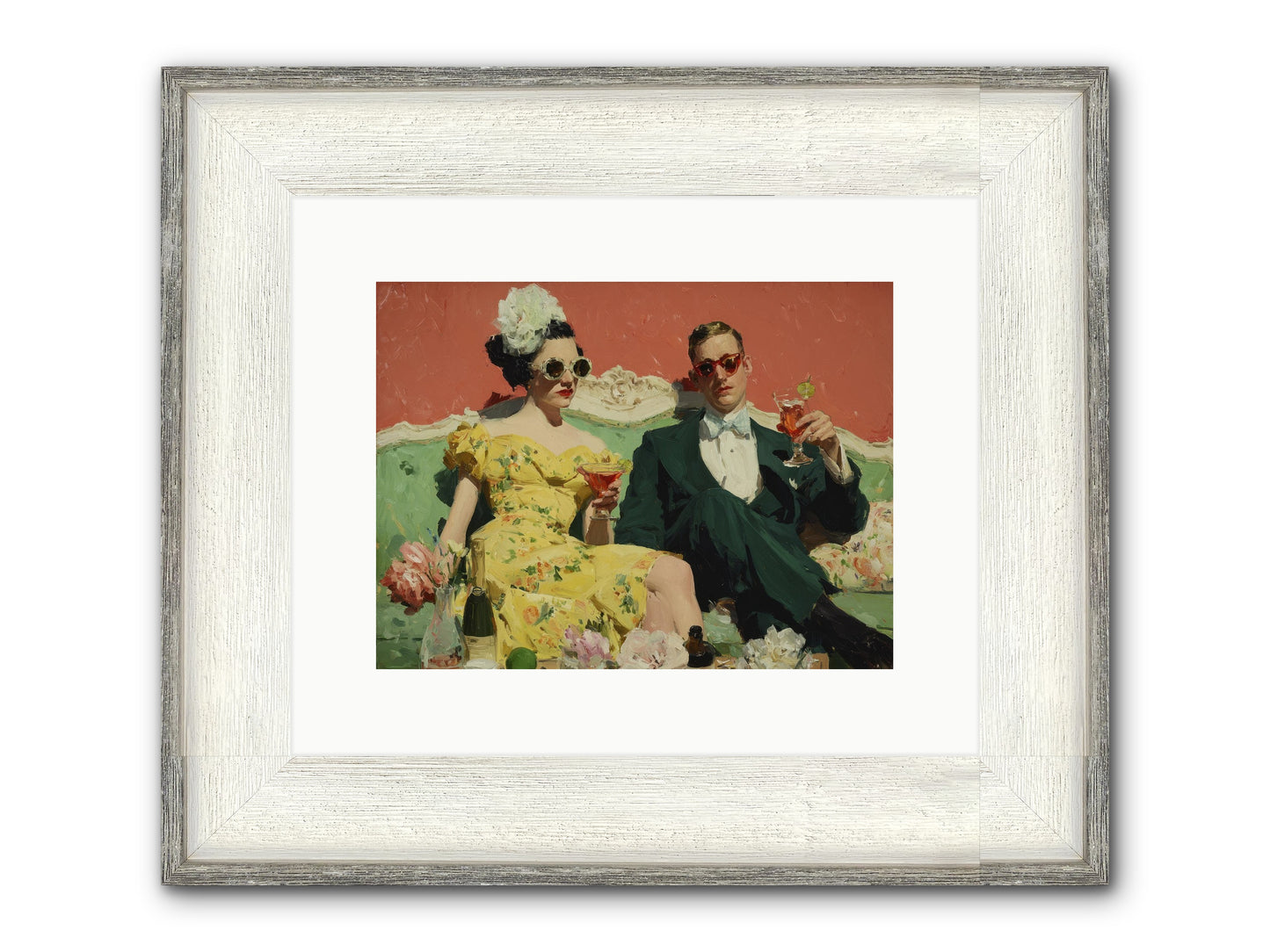 Best Company Framed Print - Driftwood White 12x9