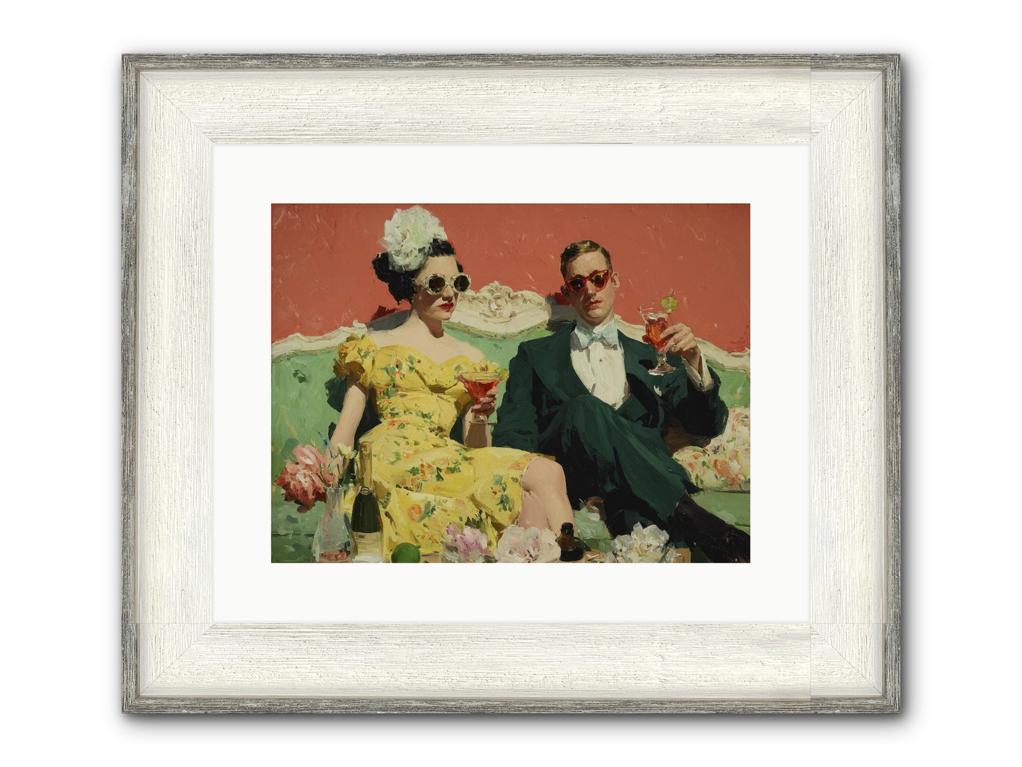 Best Company Framed Print - Driftwood White 16x12