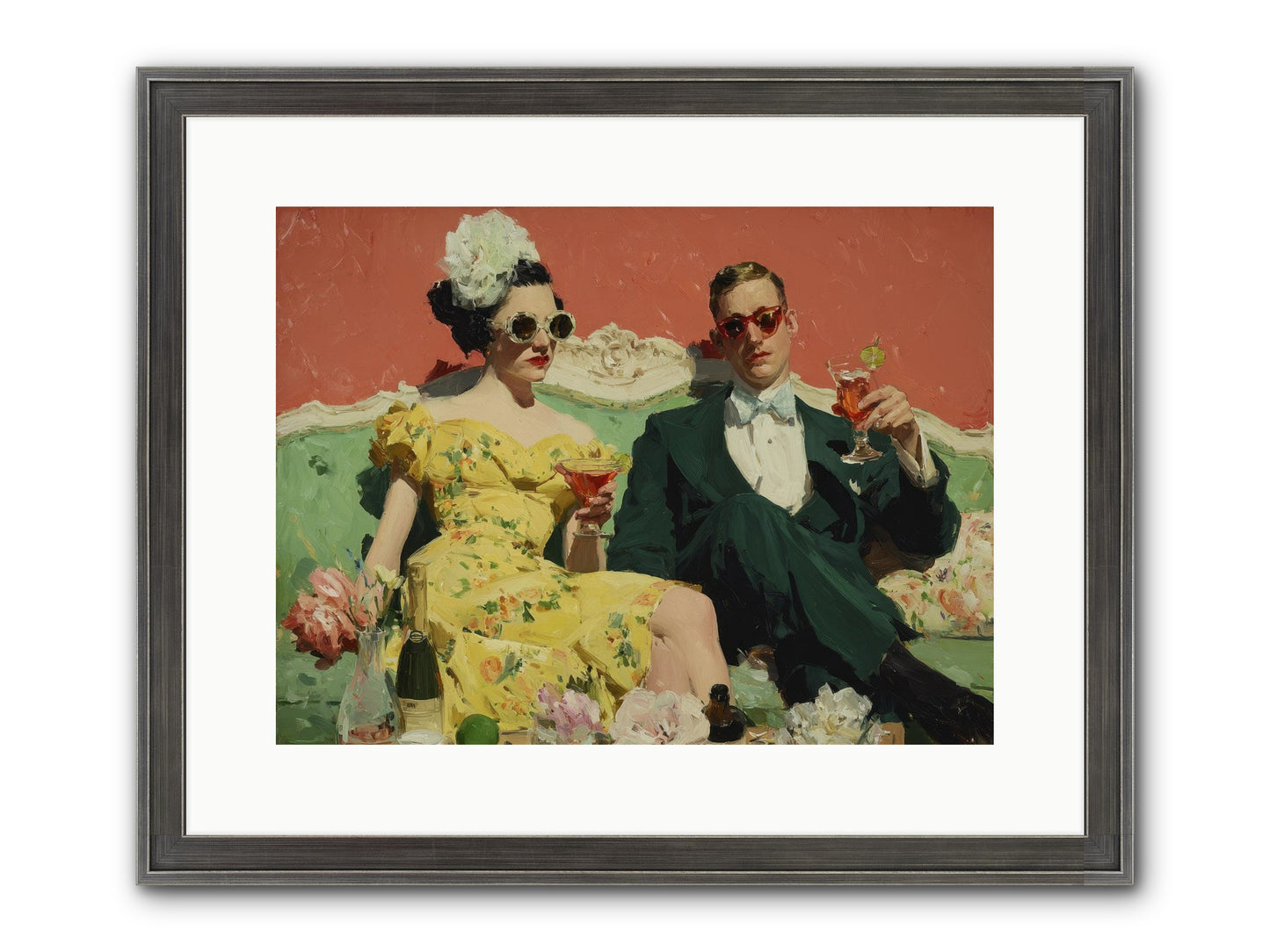 Best Company Framed Print - Slimwoods Black/Silver 16x12