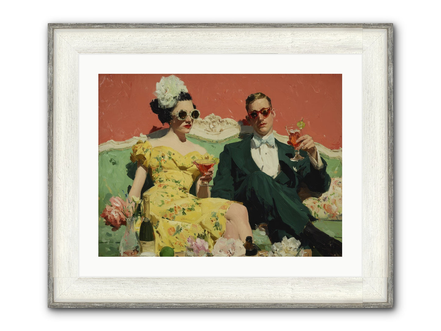 Best Company Framed Print - Driftwood White 24x18