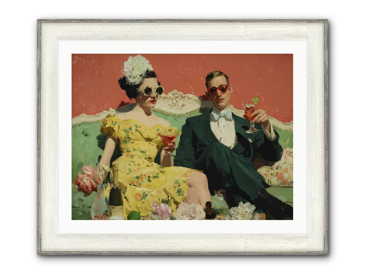 Best Company Framed Print - Driftwood White 32x24