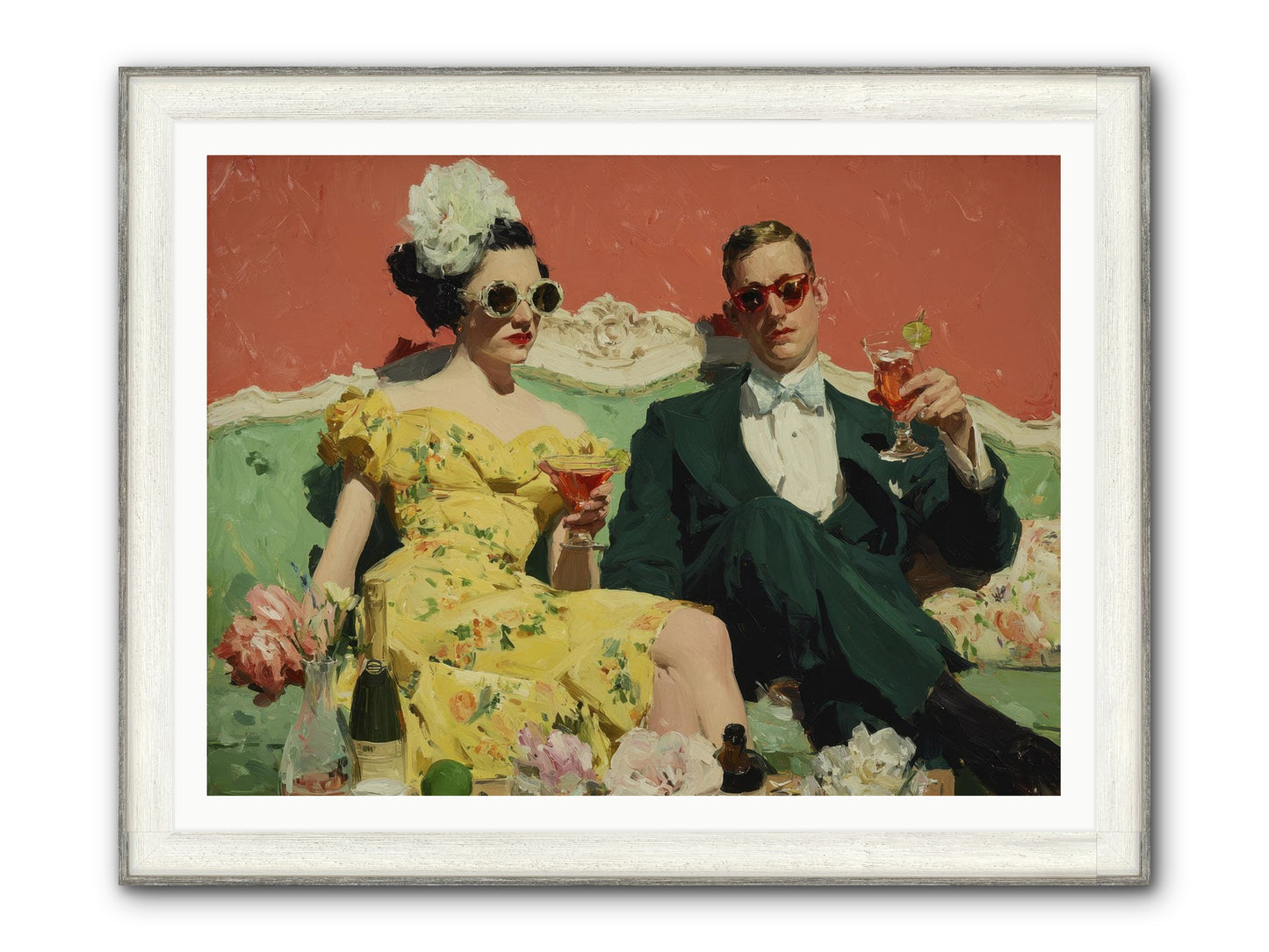 Best Company Framed Print - Driftwood White 48x36