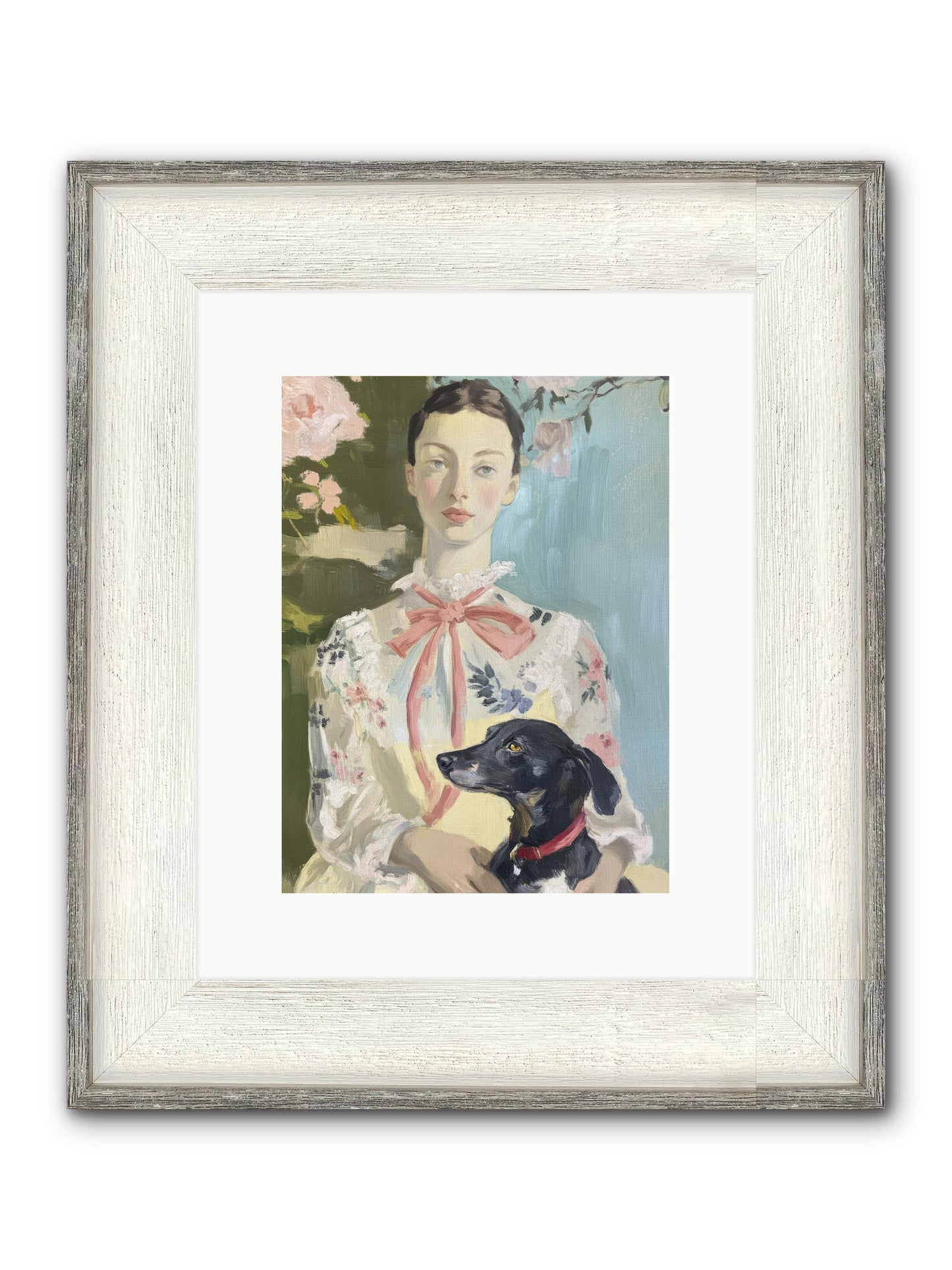 Best Friend For Life Framed Print - Driftwood White 9x12