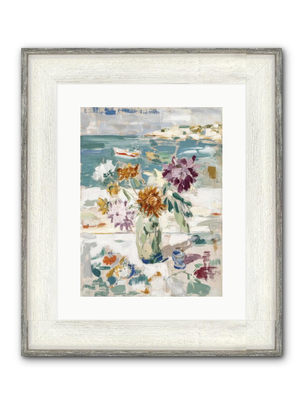 Between Blossom And Belonging Framed Print - Driftwood White 12x16