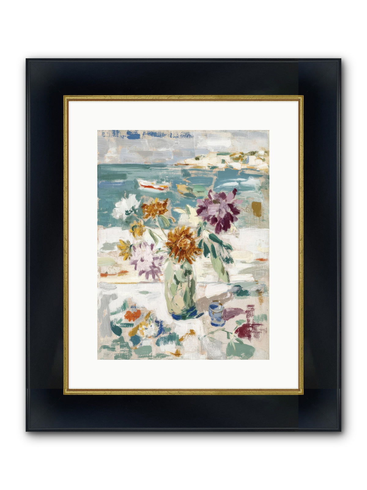 Between Blossom And Belonging Framed Print - Wide Black w/Gold 12x16