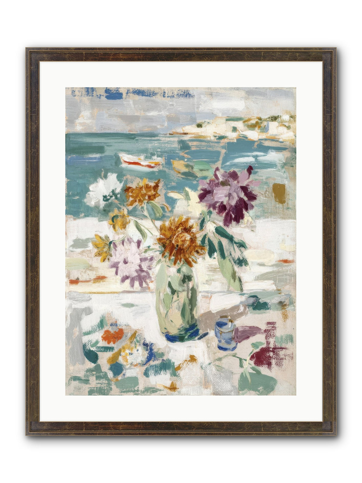 Between Blossom And Belonging Framed Print - Slimwoods Black/Gold 18x24