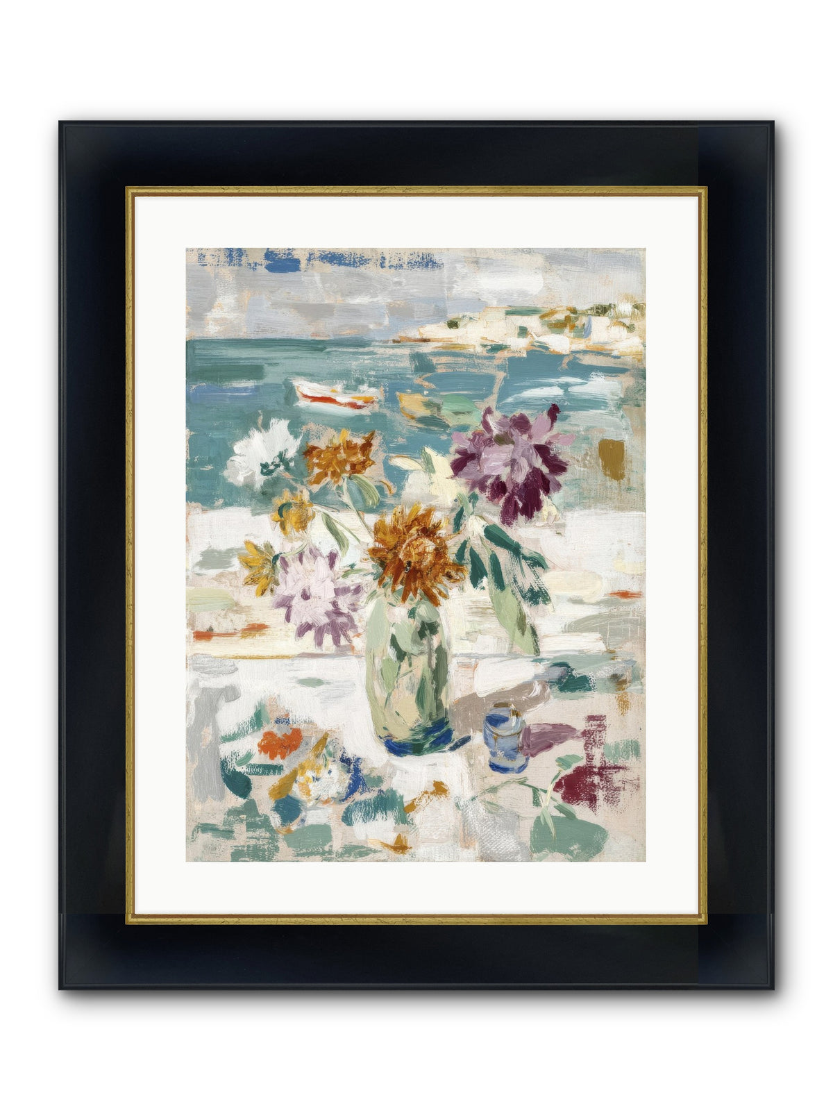 Between Blossom And Belonging Framed Print - Wide Black w/Gold 18x24