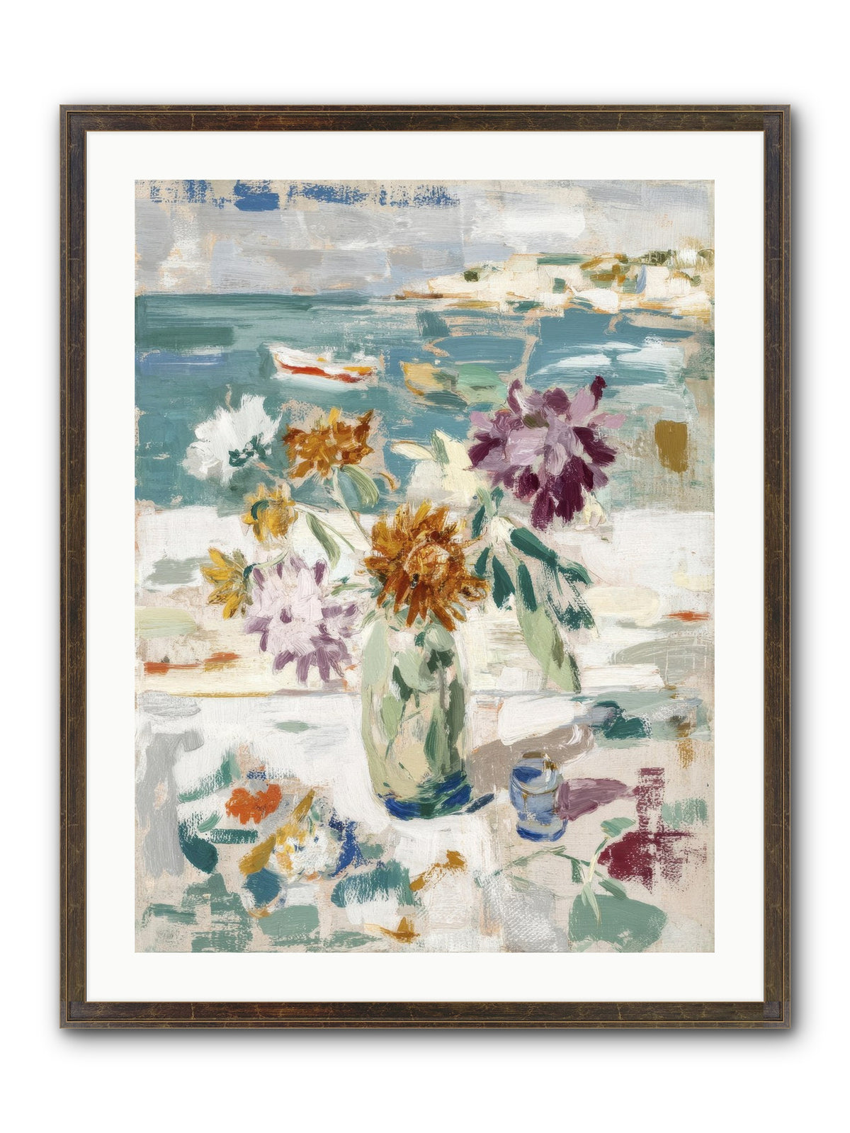Between Blossom And Belonging Framed Print - Slimwoods Black/Gold 24x32