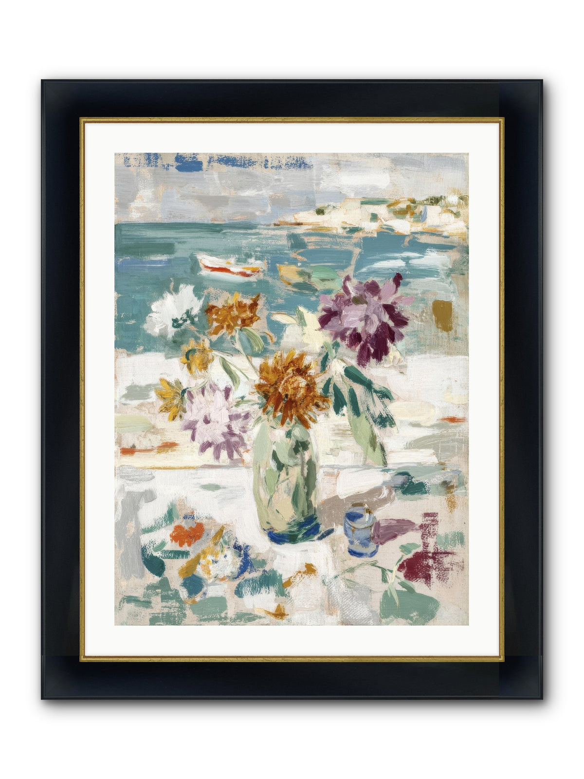 Between Blossom And Belonging Framed Print - Wide Black w/Gold 24x32