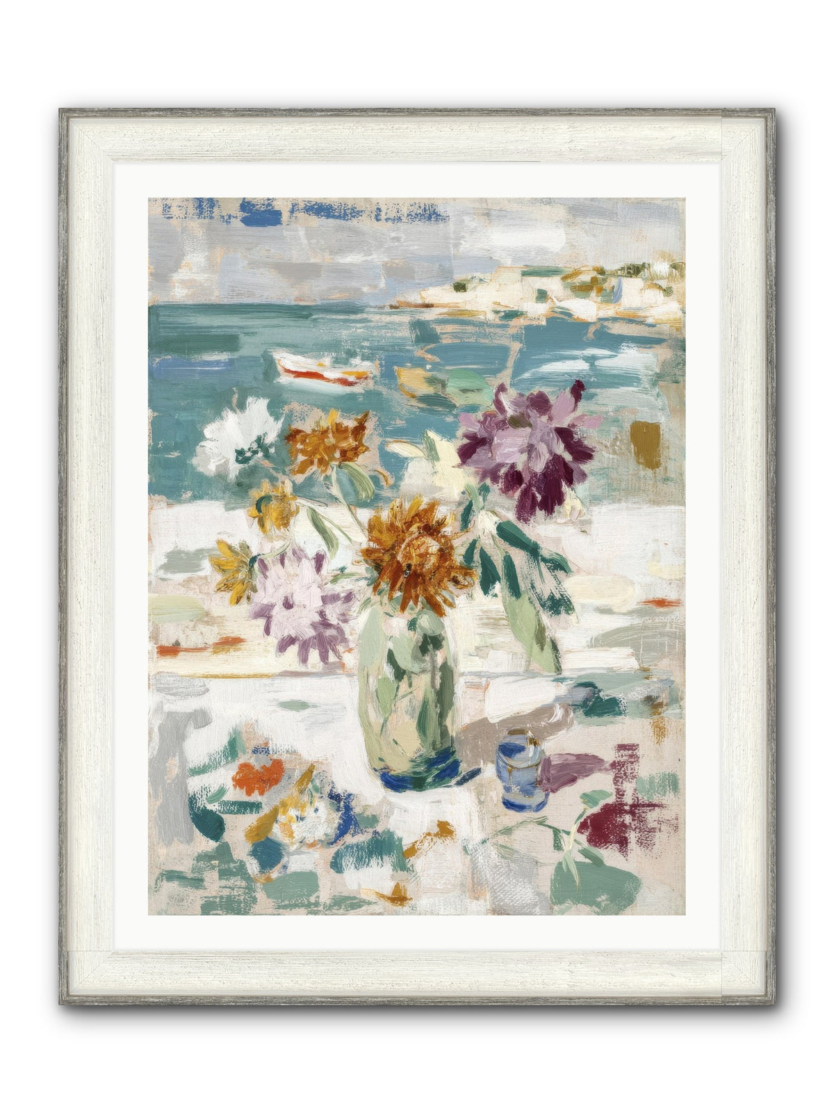 Between Blossom And Belonging Framed Print - Driftwood White 30x40