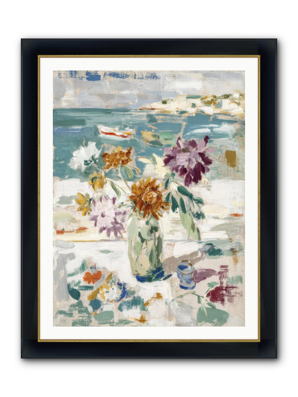 Between Blossom And Belonging Framed Print - Wide Black w/Gold 30x40
