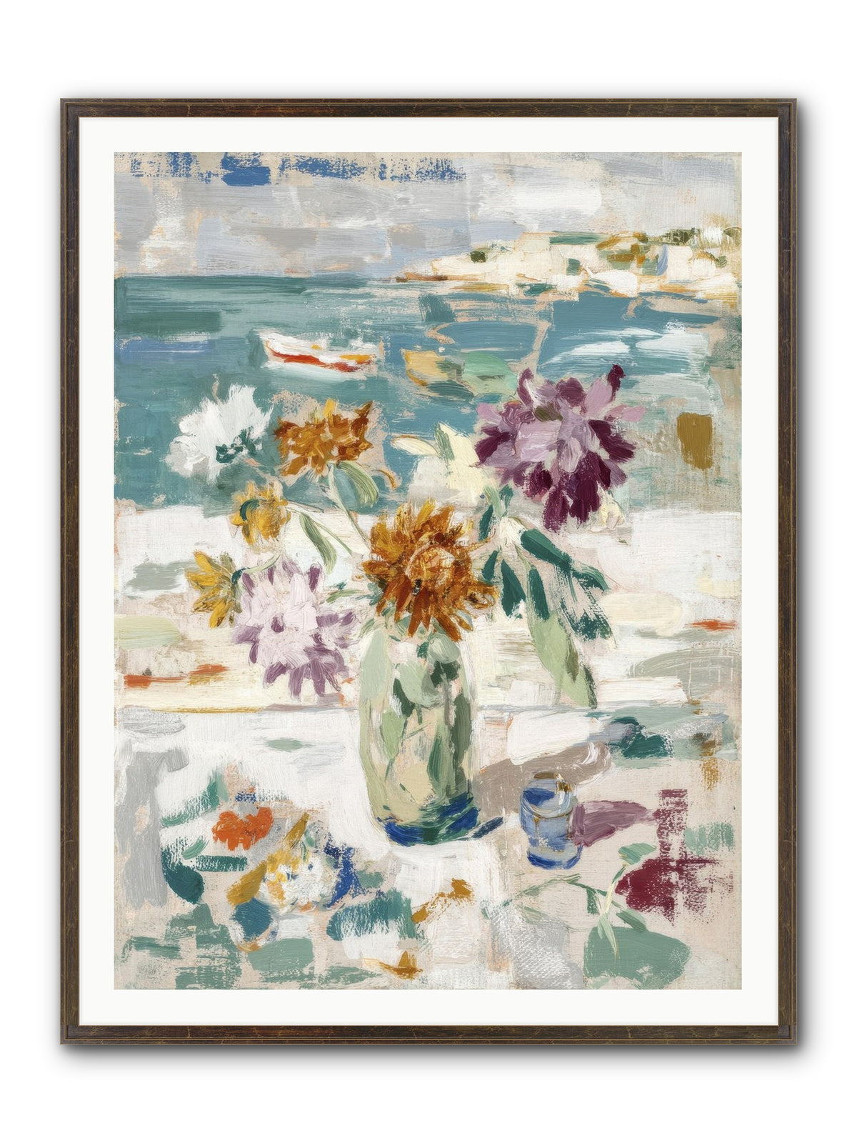 Between Blossom And Belonging Framed Print - Slimwoods Black/Gold 36x48