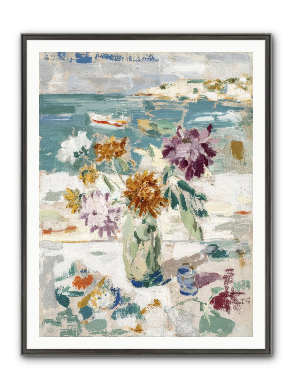 Between Blossom And Belonging Framed Print - Slimwoods Black/Silver 36x48