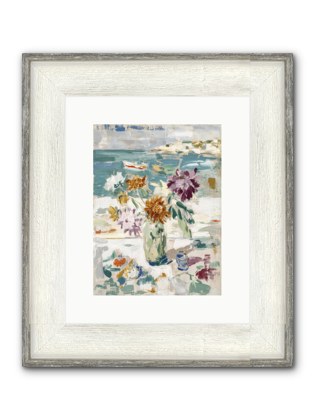 Between Blossom And Belonging Framed Print - Driftwood White 9x12