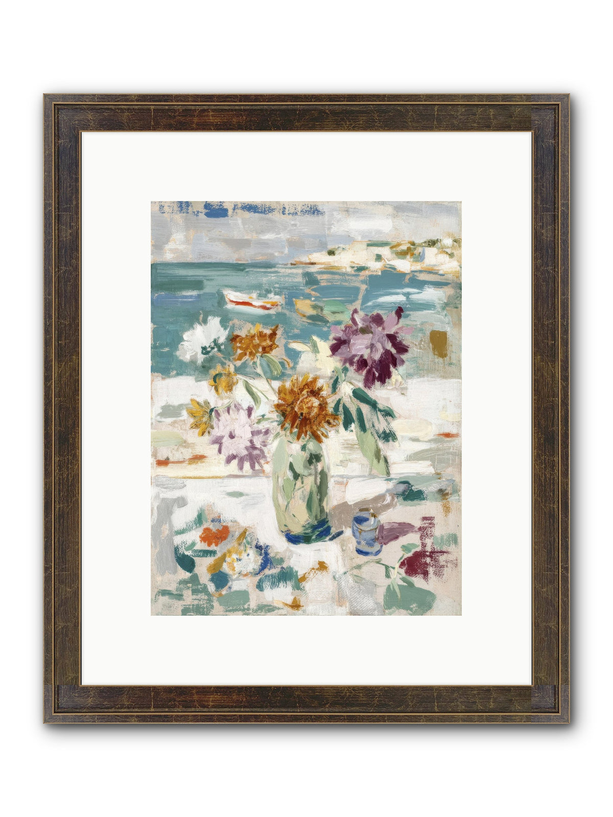Between Blossom And Belonging Framed Print - Slimwoods Black/Gold 9x12