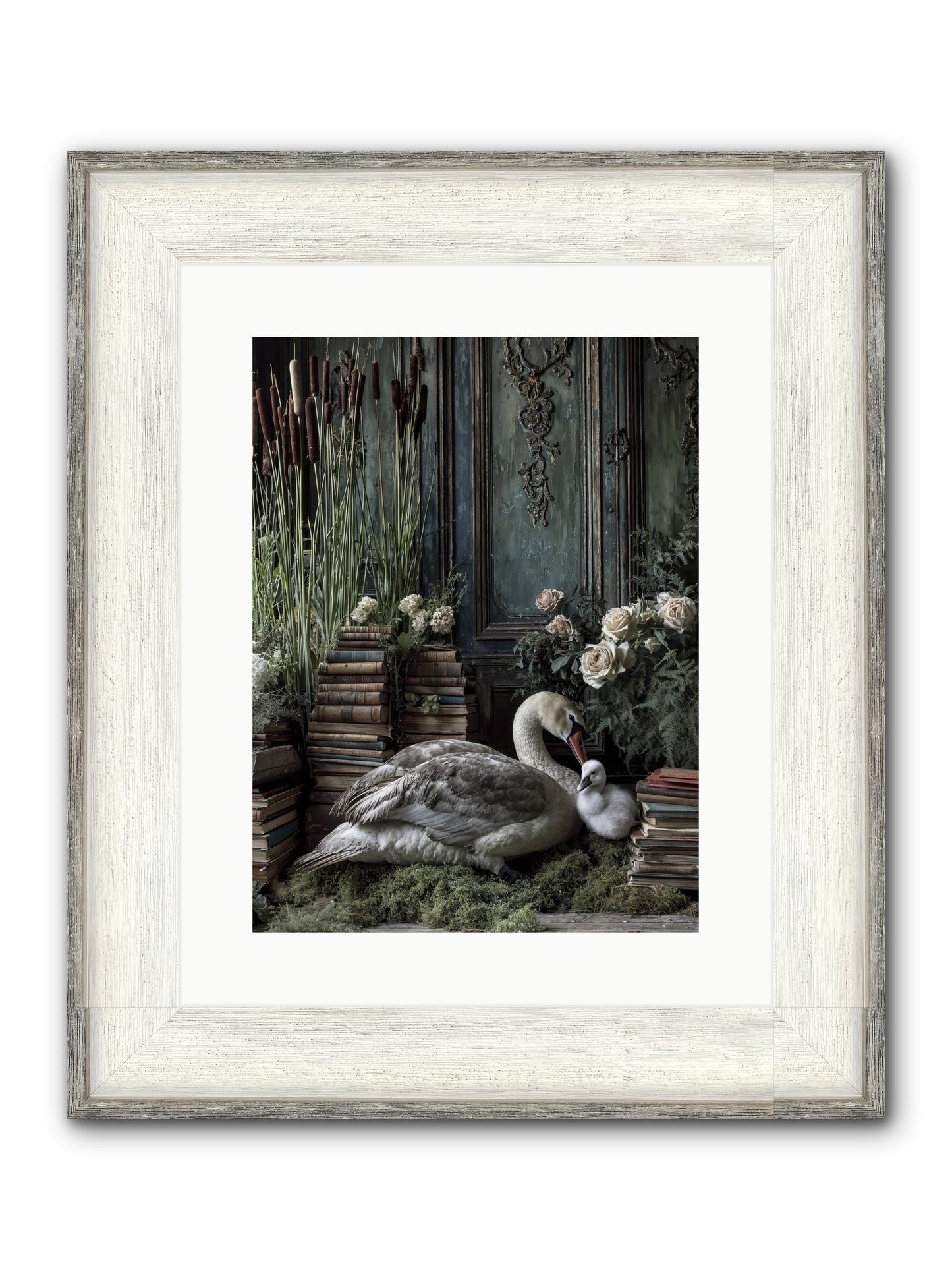 Between Borrowed Dreams Framed Print - Driftwood White 12x16