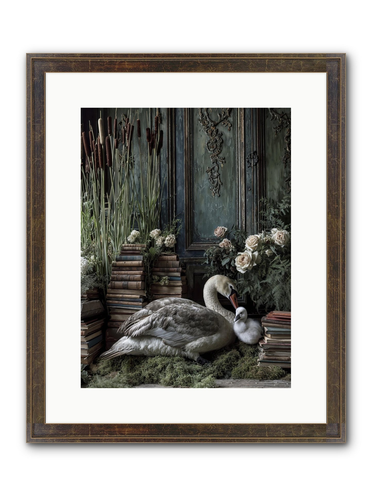 Between Borrowed Dreams Framed Print - Slimwoods Black/Gold 12x16