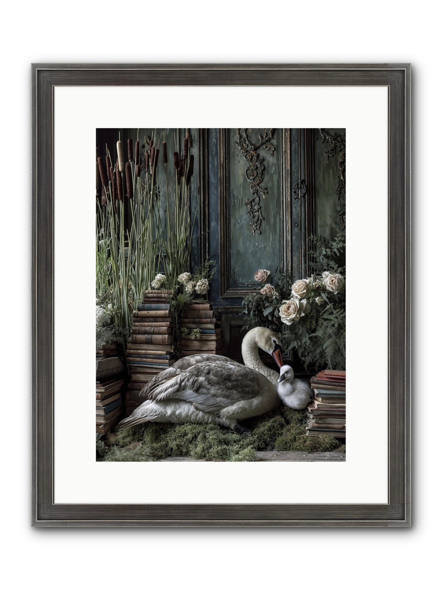 Between Borrowed Dreams Framed Print - Slimwoods Black/Silver 12x16