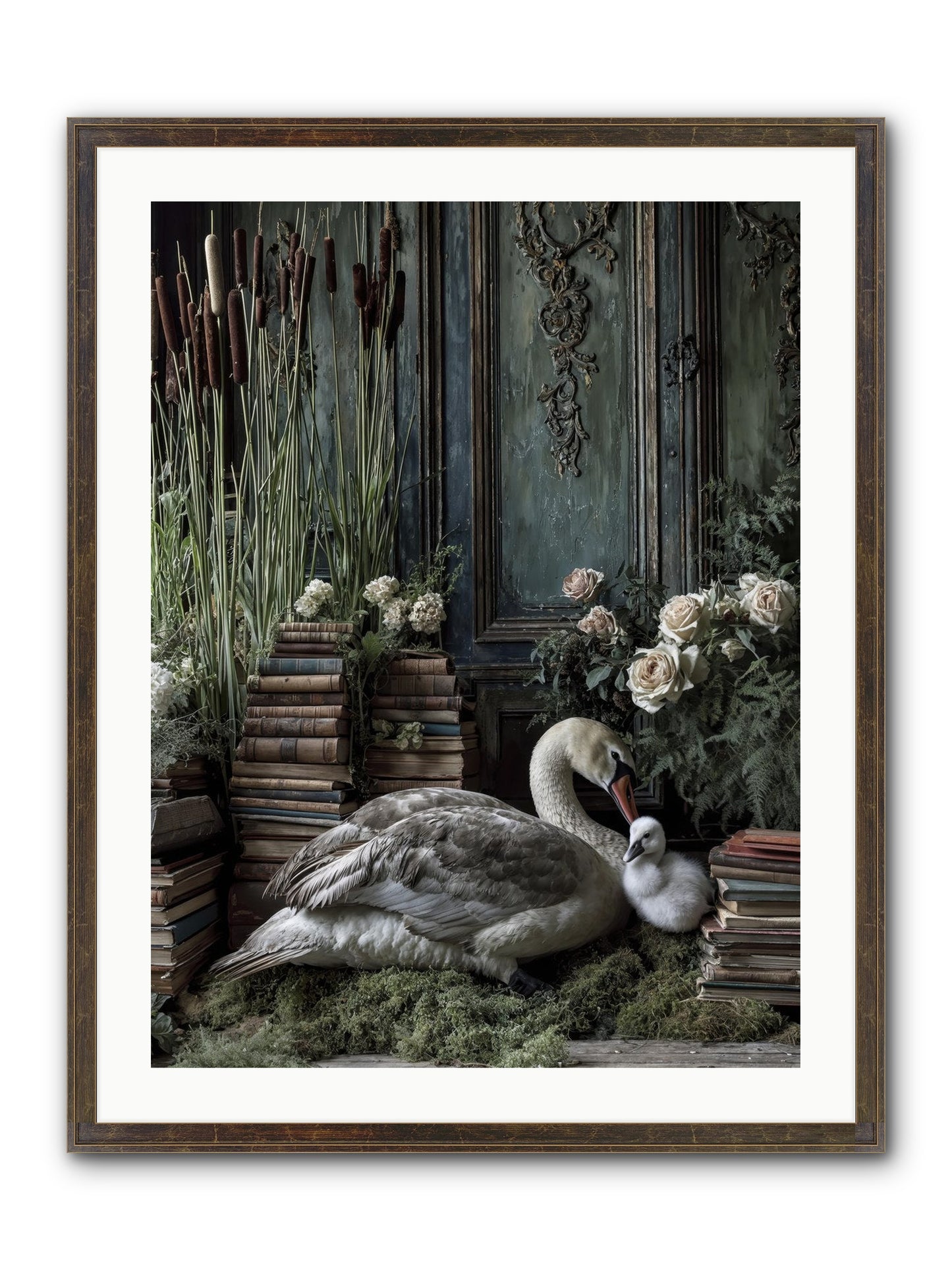 Between Borrowed Dreams Framed Print - Slimwoods Black/Gold 24x32