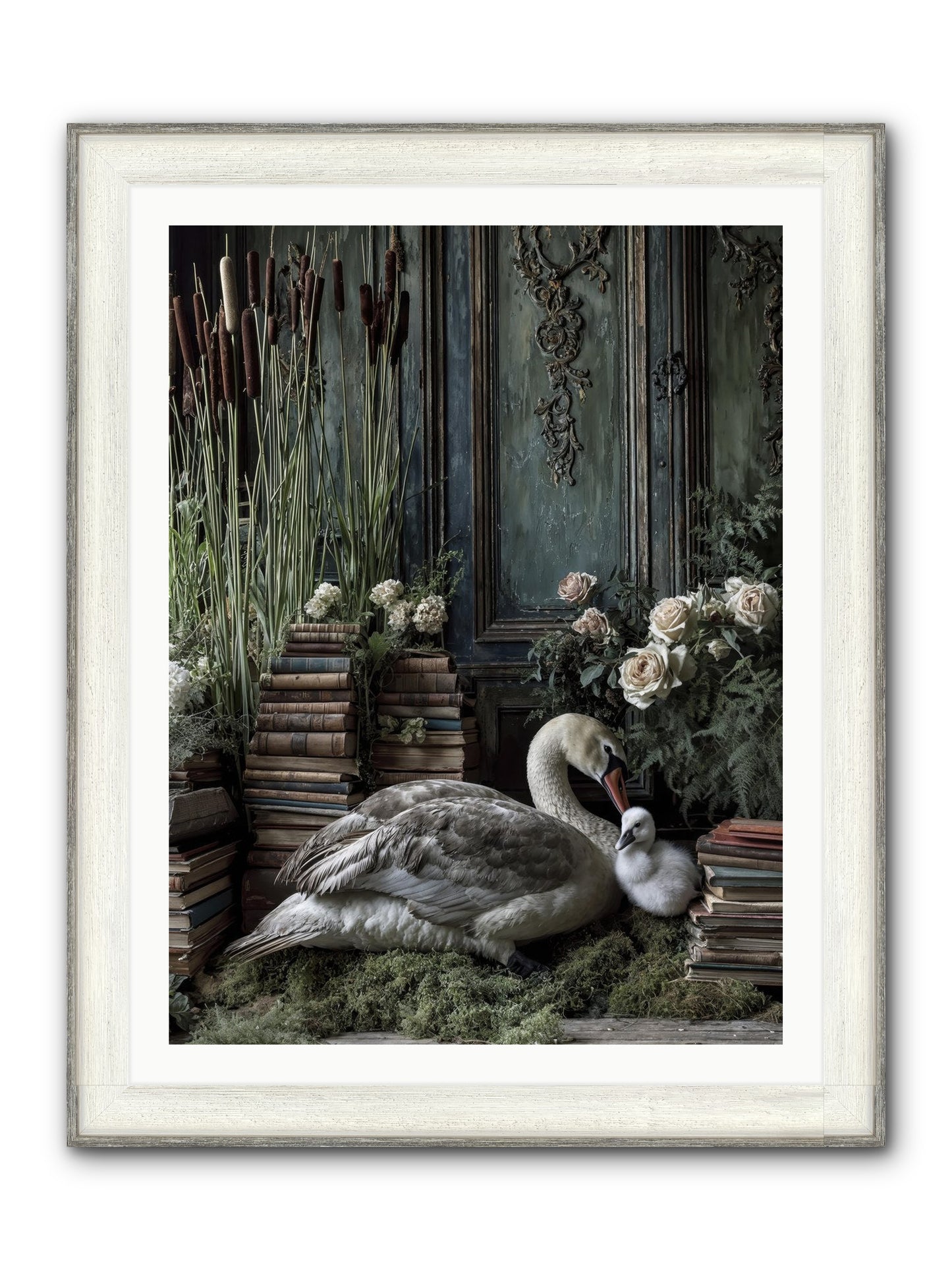Between Borrowed Dreams Framed Print - Driftwood White 30x40
